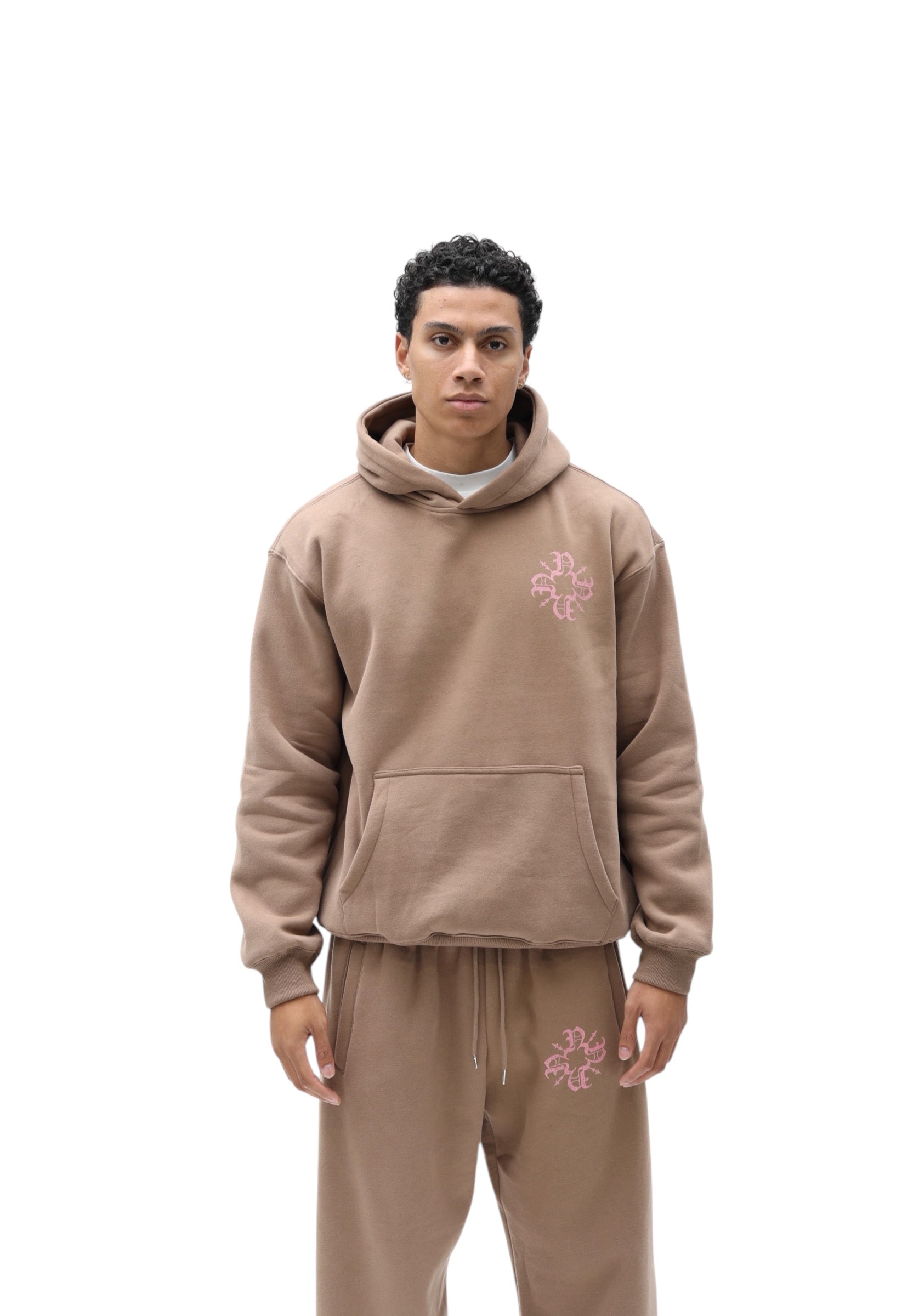 Monogram Essential Hoodie Brown