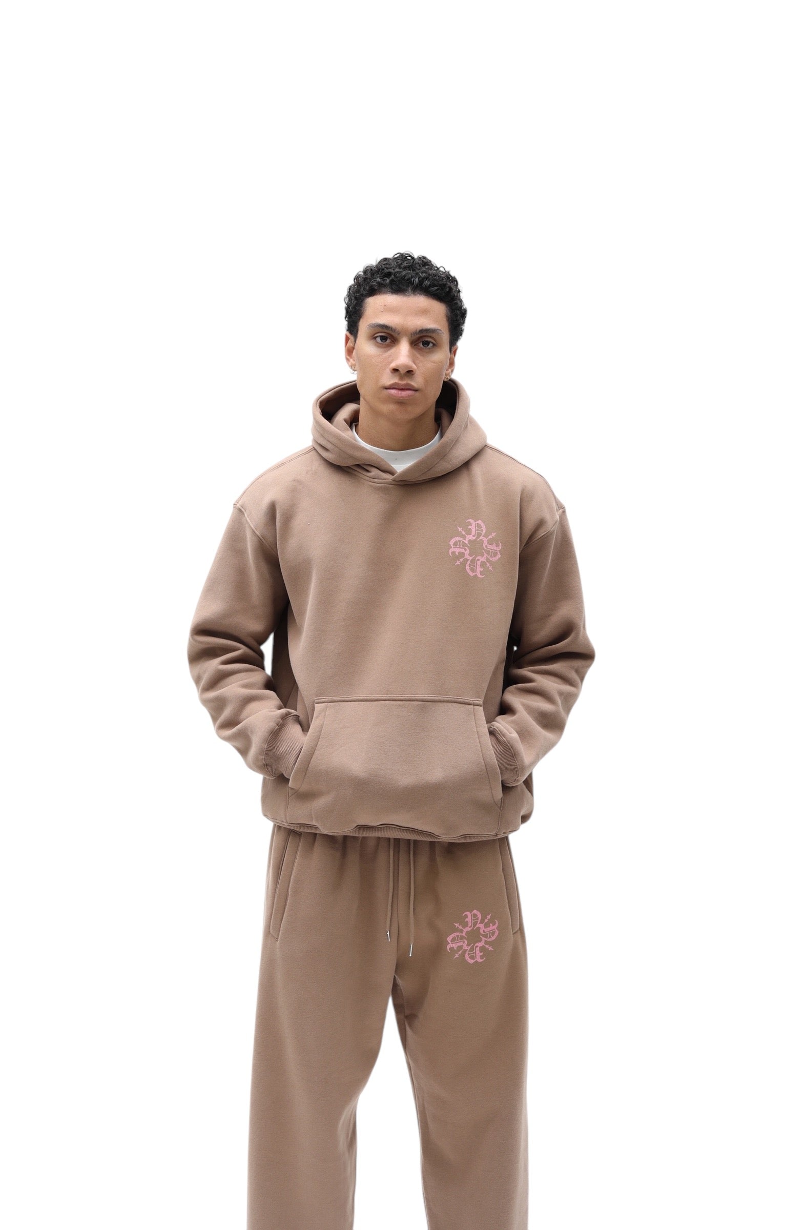 Monogram Essential Hoodie Brown