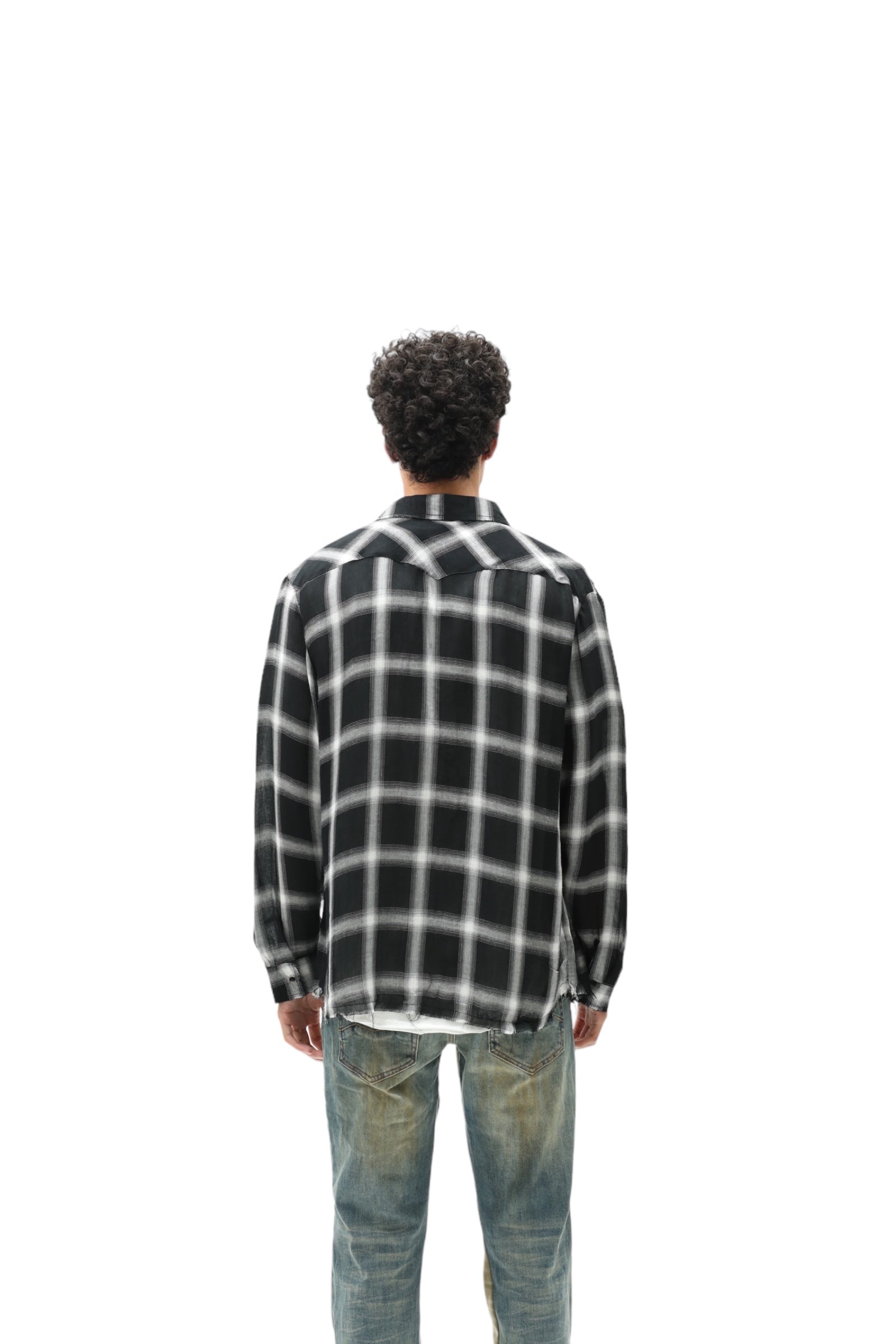 Soft Cotton Plaid Flannel Black/White