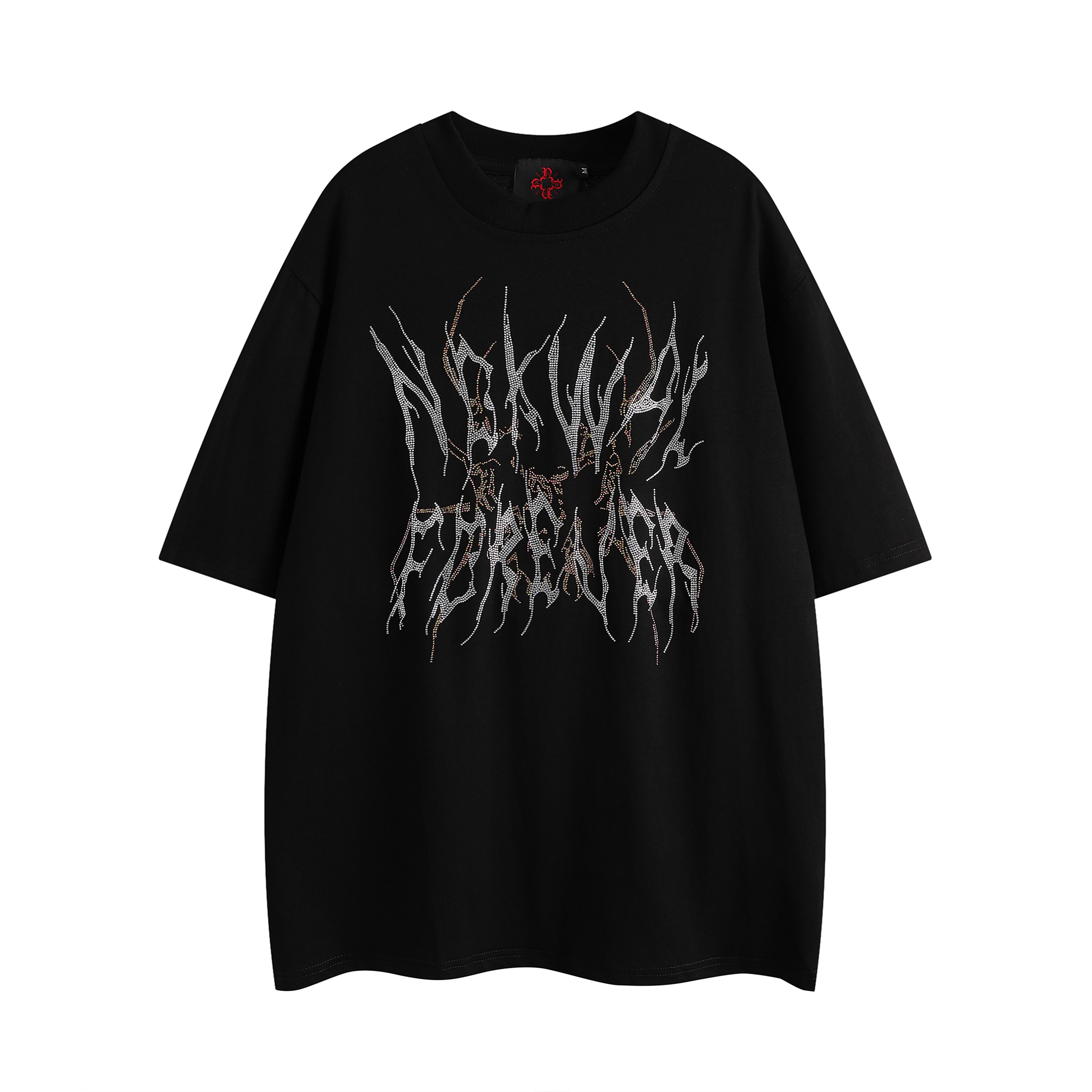 “22” Oversize NOKWAL FOREVER Diamond T-Shirt - Black