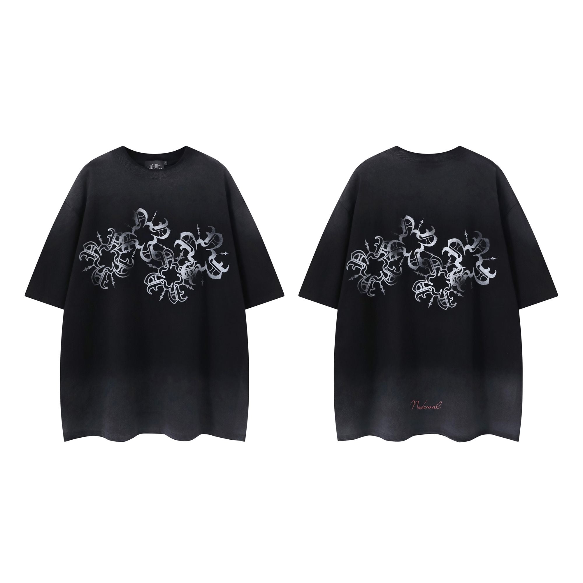 Splatter Monogram Tee Black