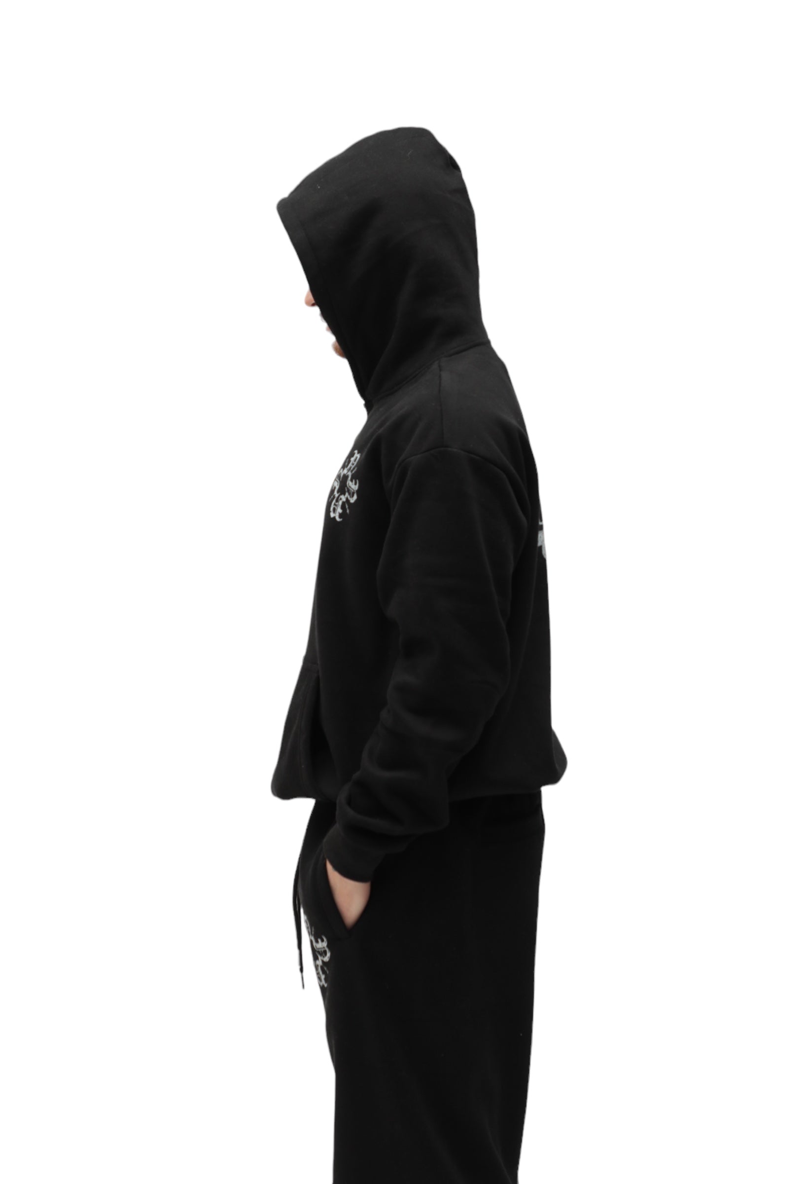 Monogram Essential Hoodie Black