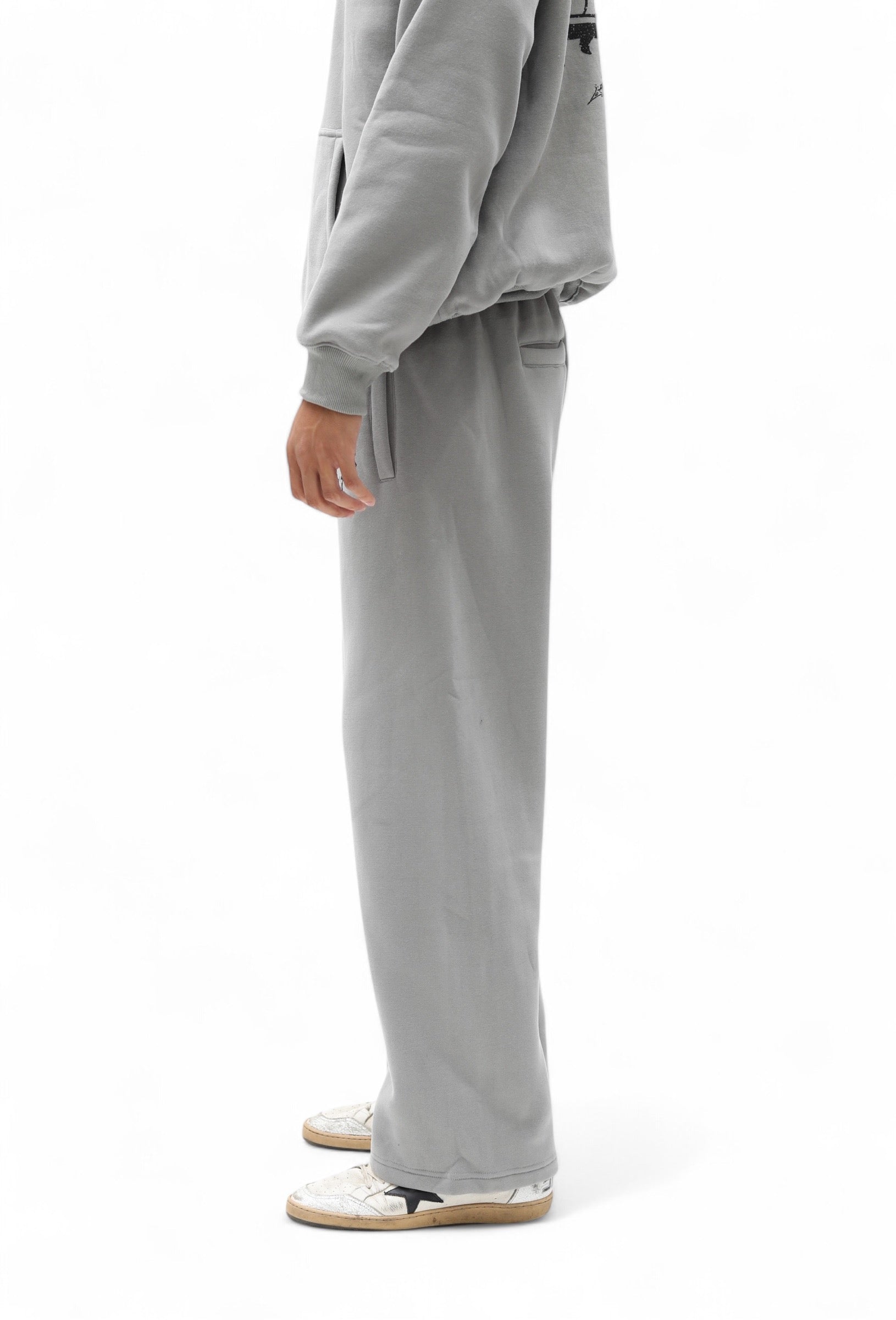 Monogram Essential Straight Leg Sweats Grey