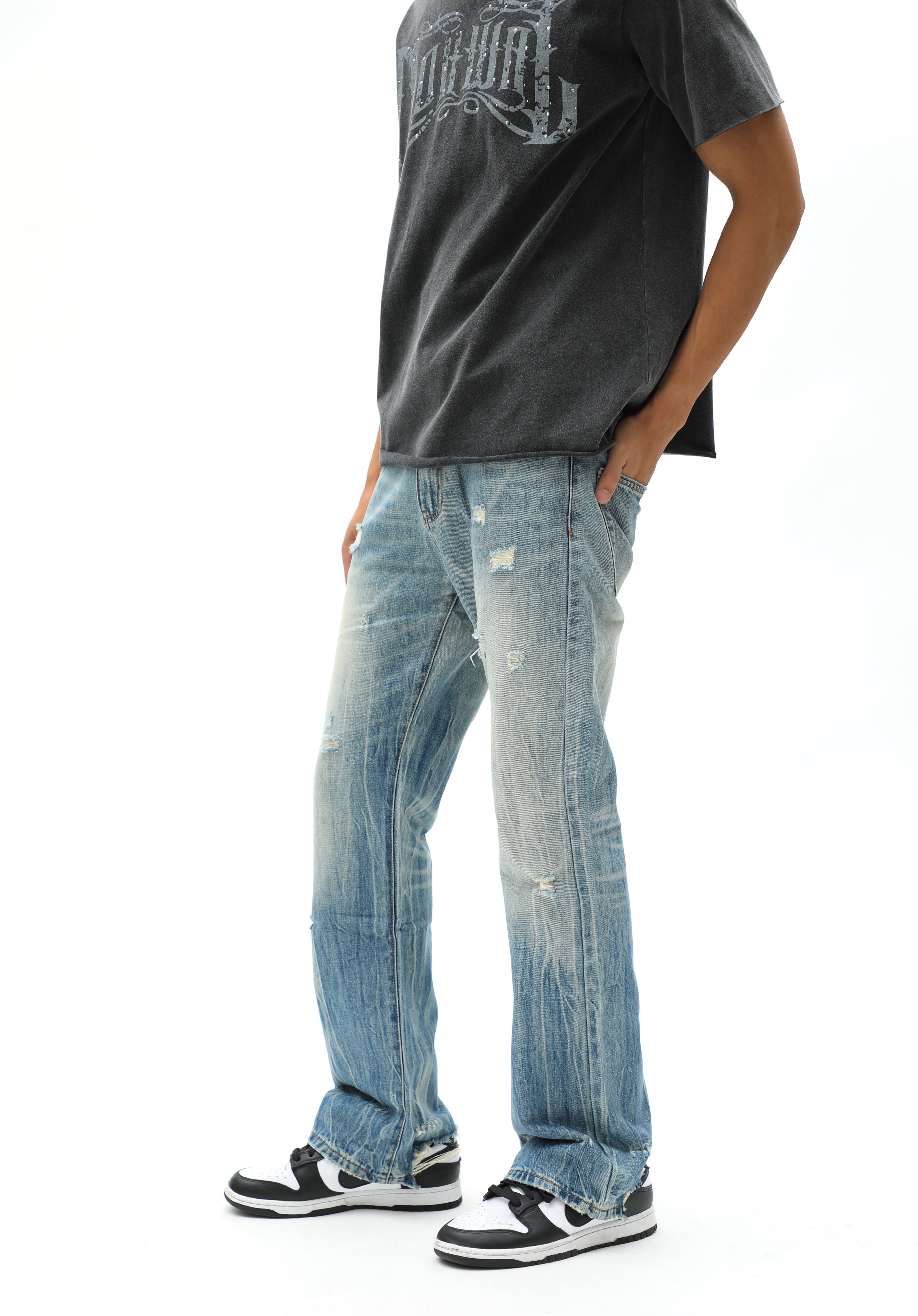 Acid Blue Wash BootCut Denim