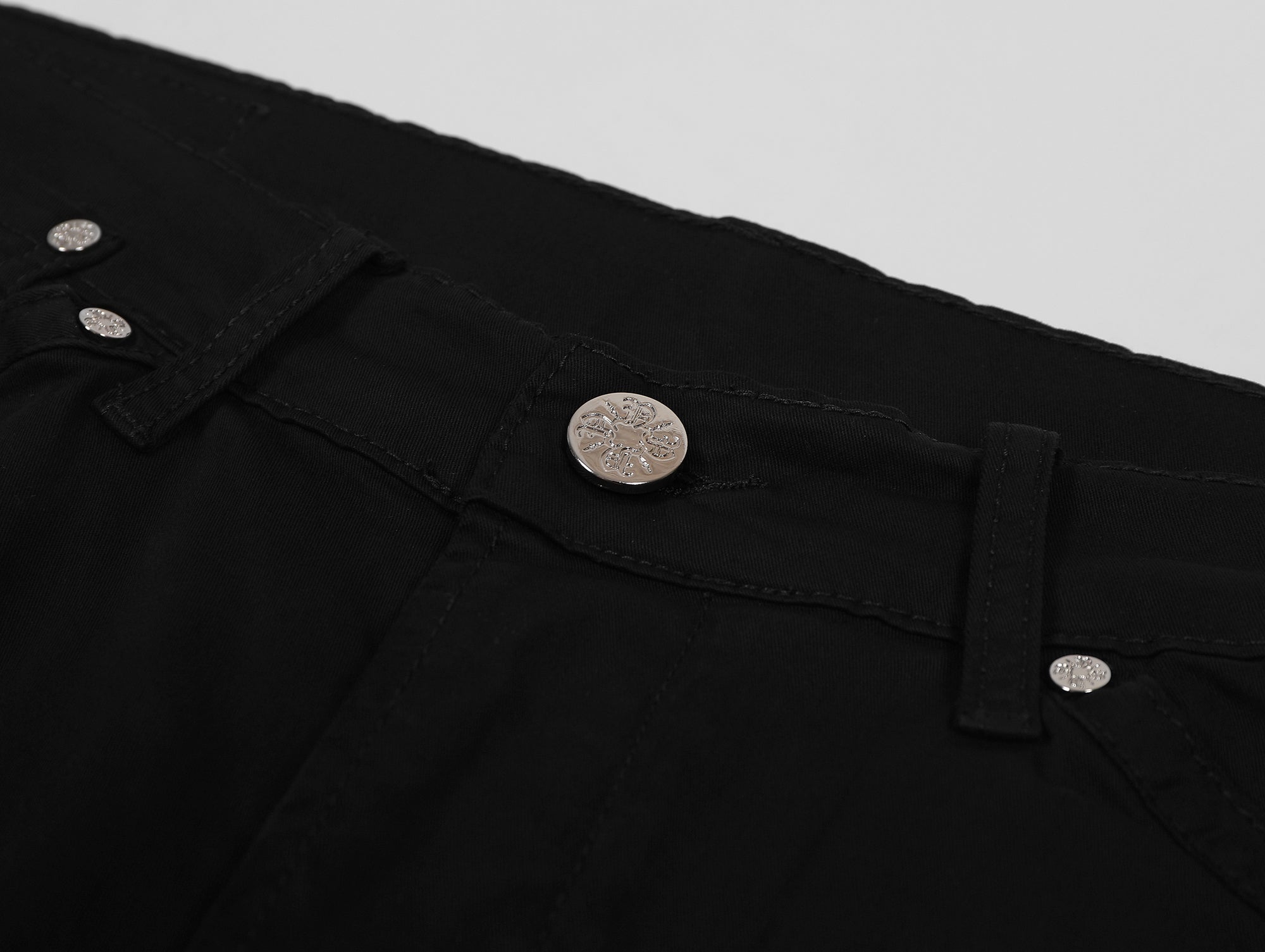 Black Cargo Chinos