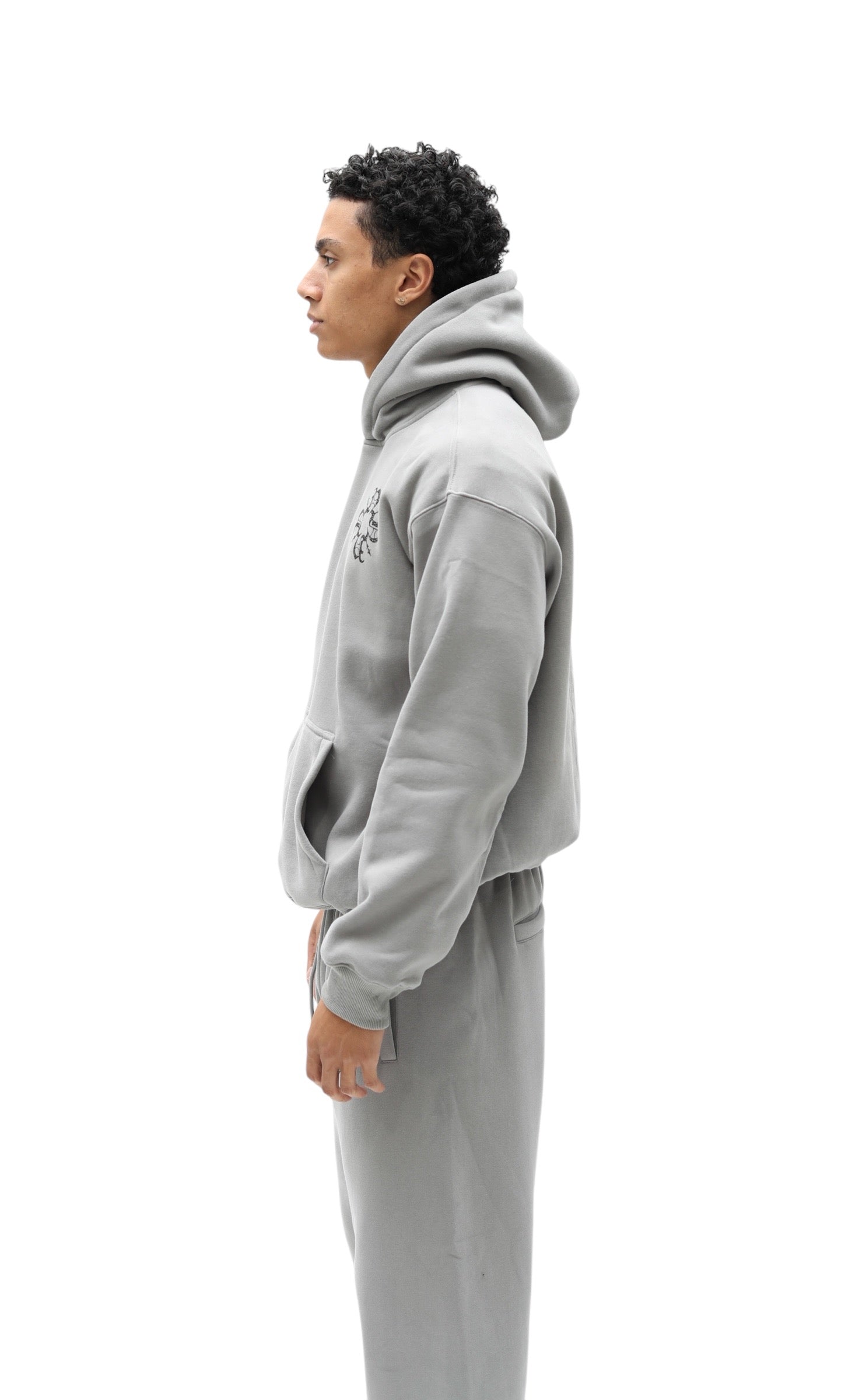 Monogram Essential Hoodie Grey