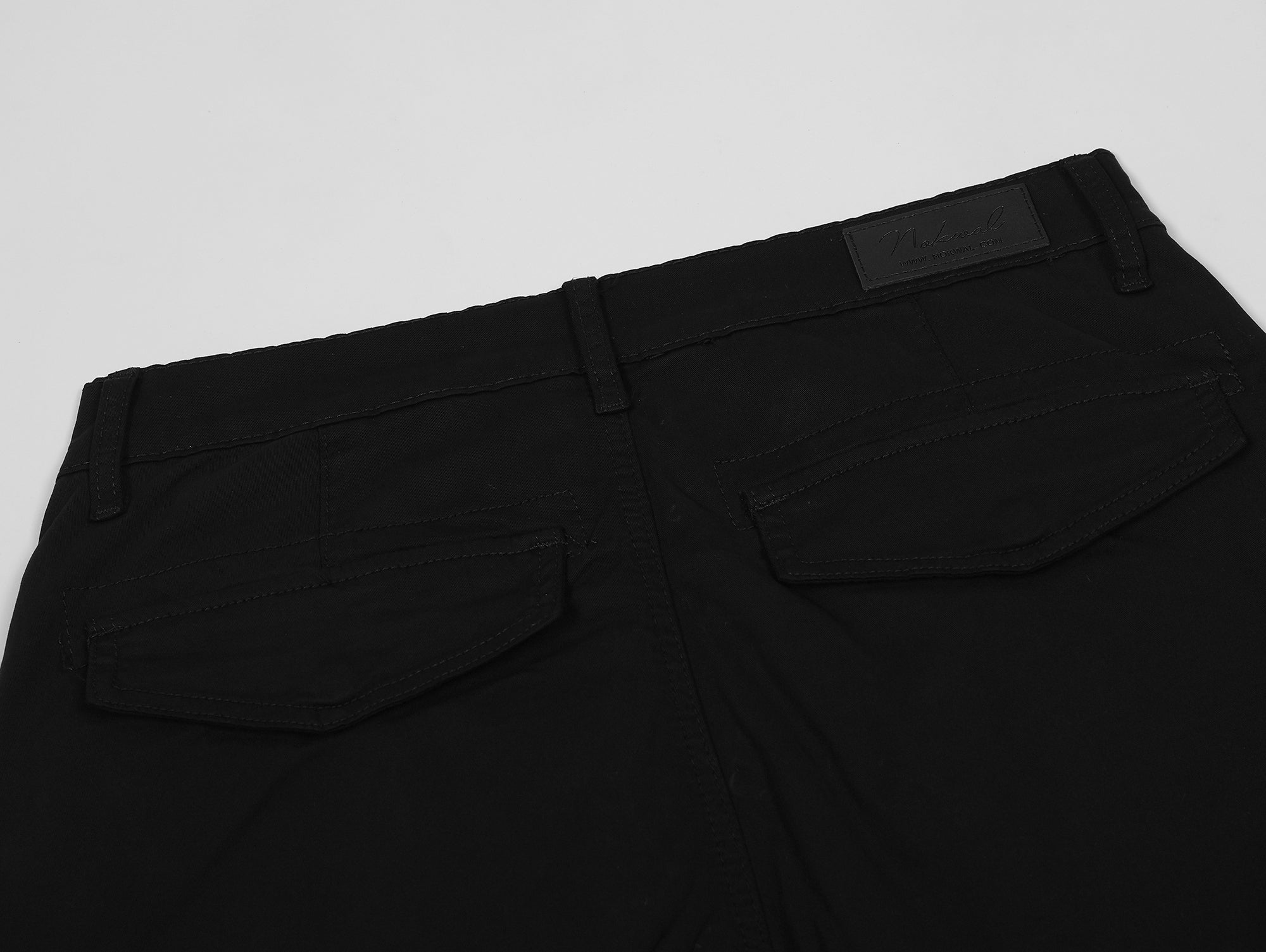 Black Cargo Chinos