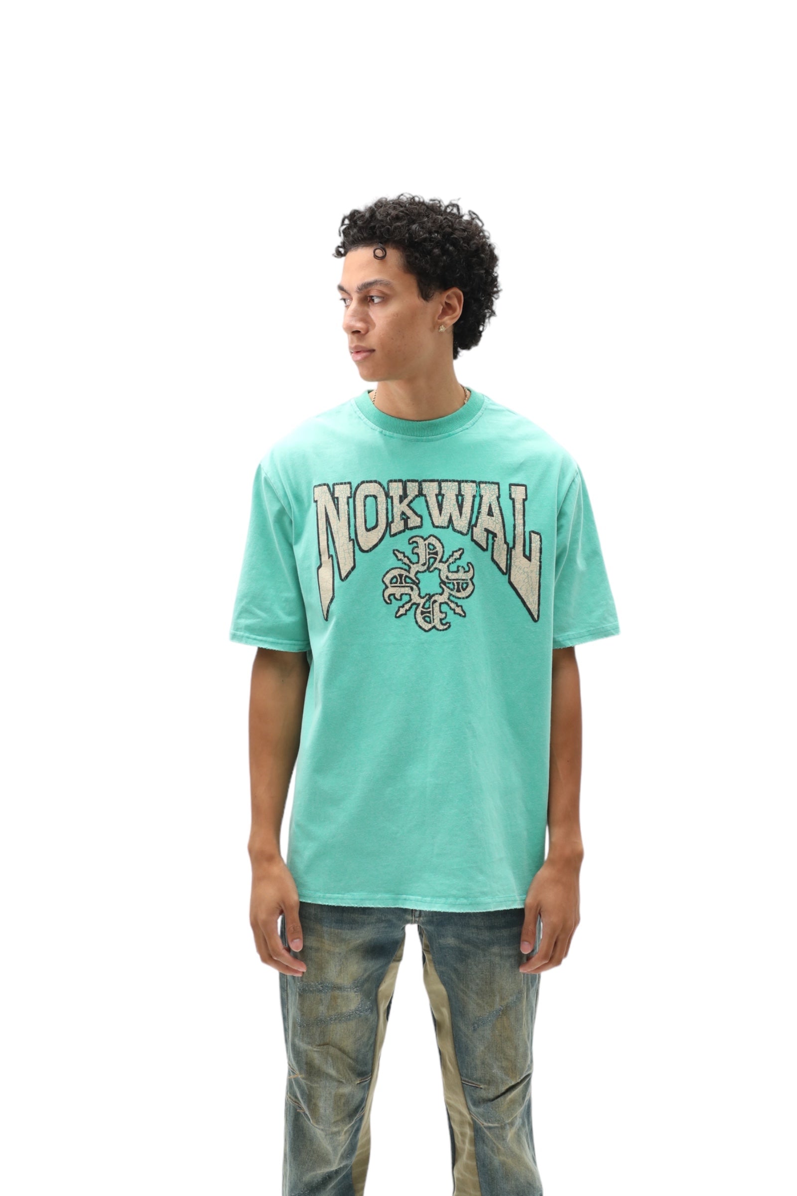 Vintage Cracked Nokwal Monogram T-Shirt