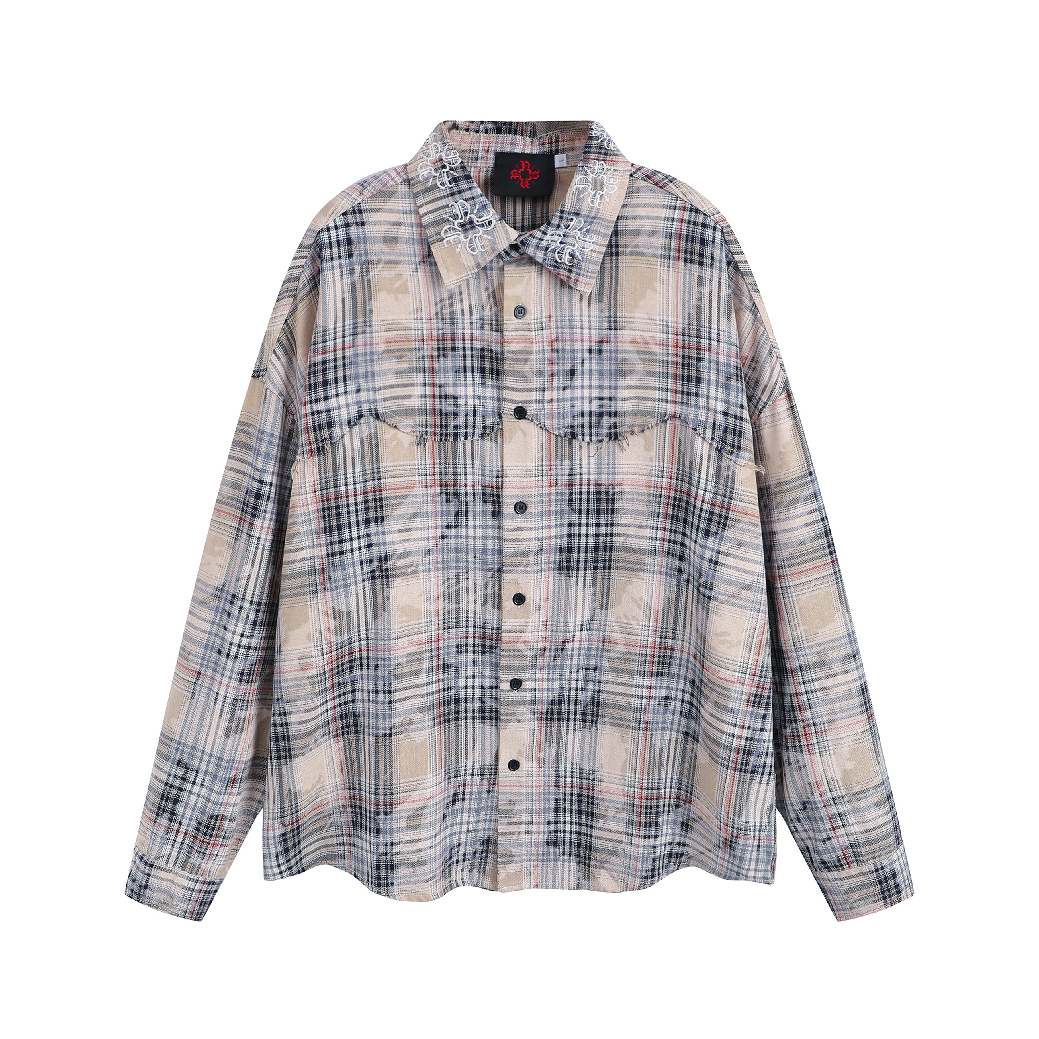 Faded Aged Monogram Flannel