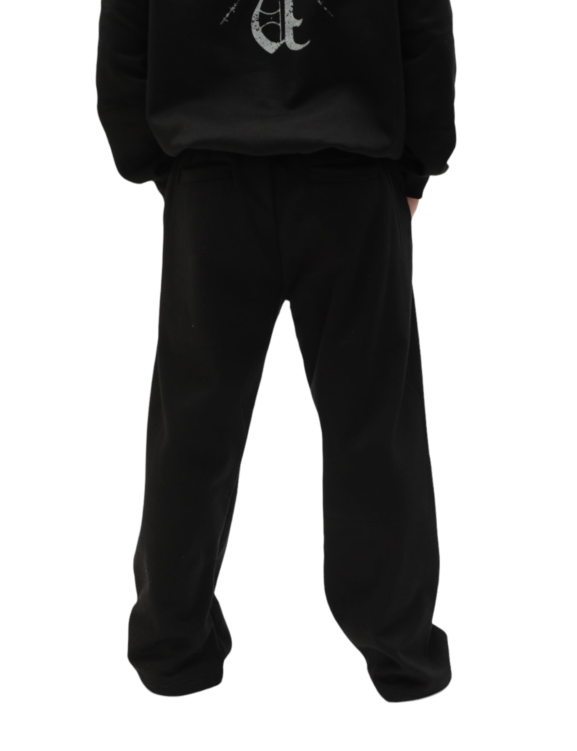 Monogram Essential Straight Leg Sweats Black