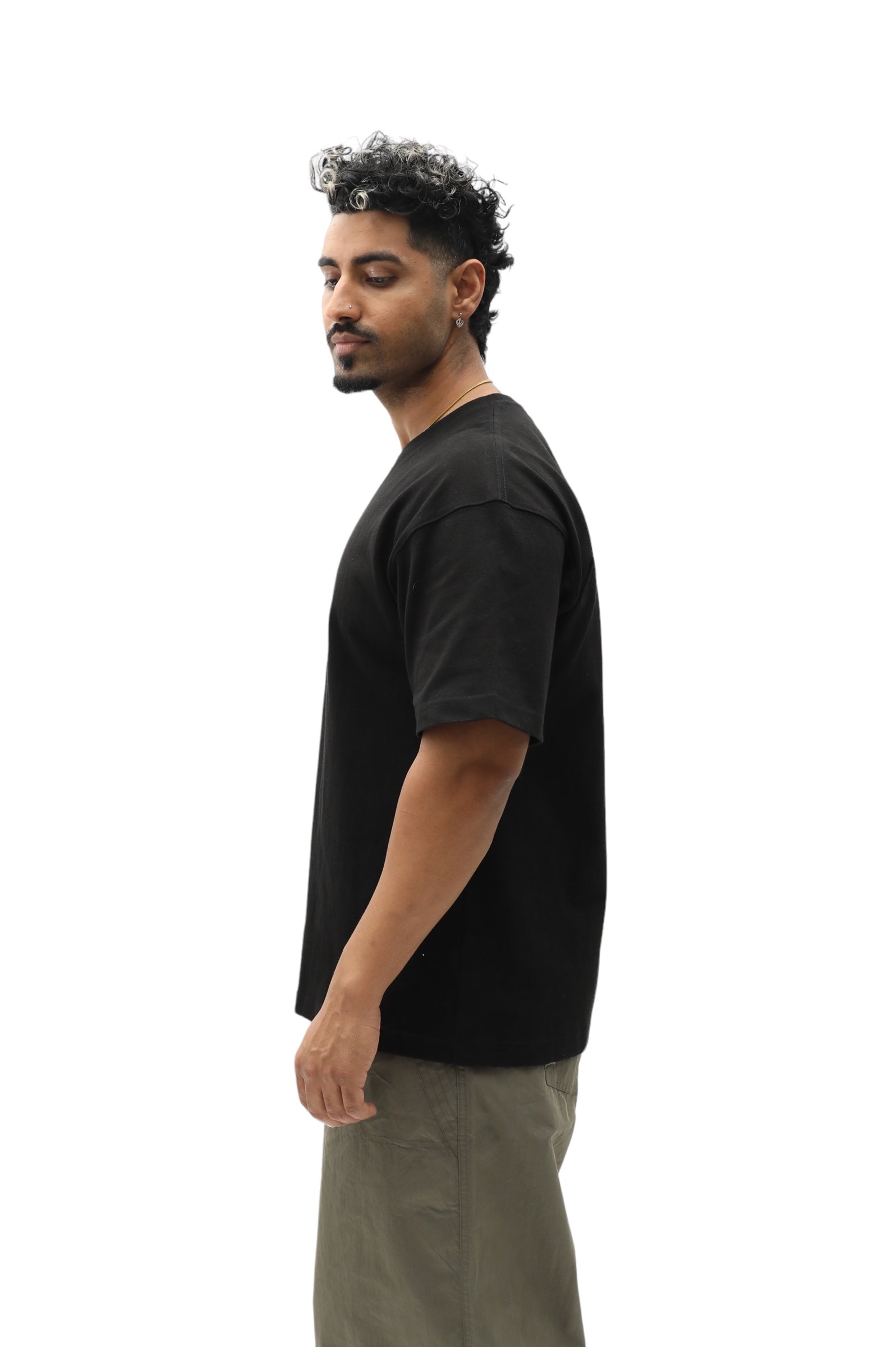 320 Heavy Cotton T-Shirt - Black