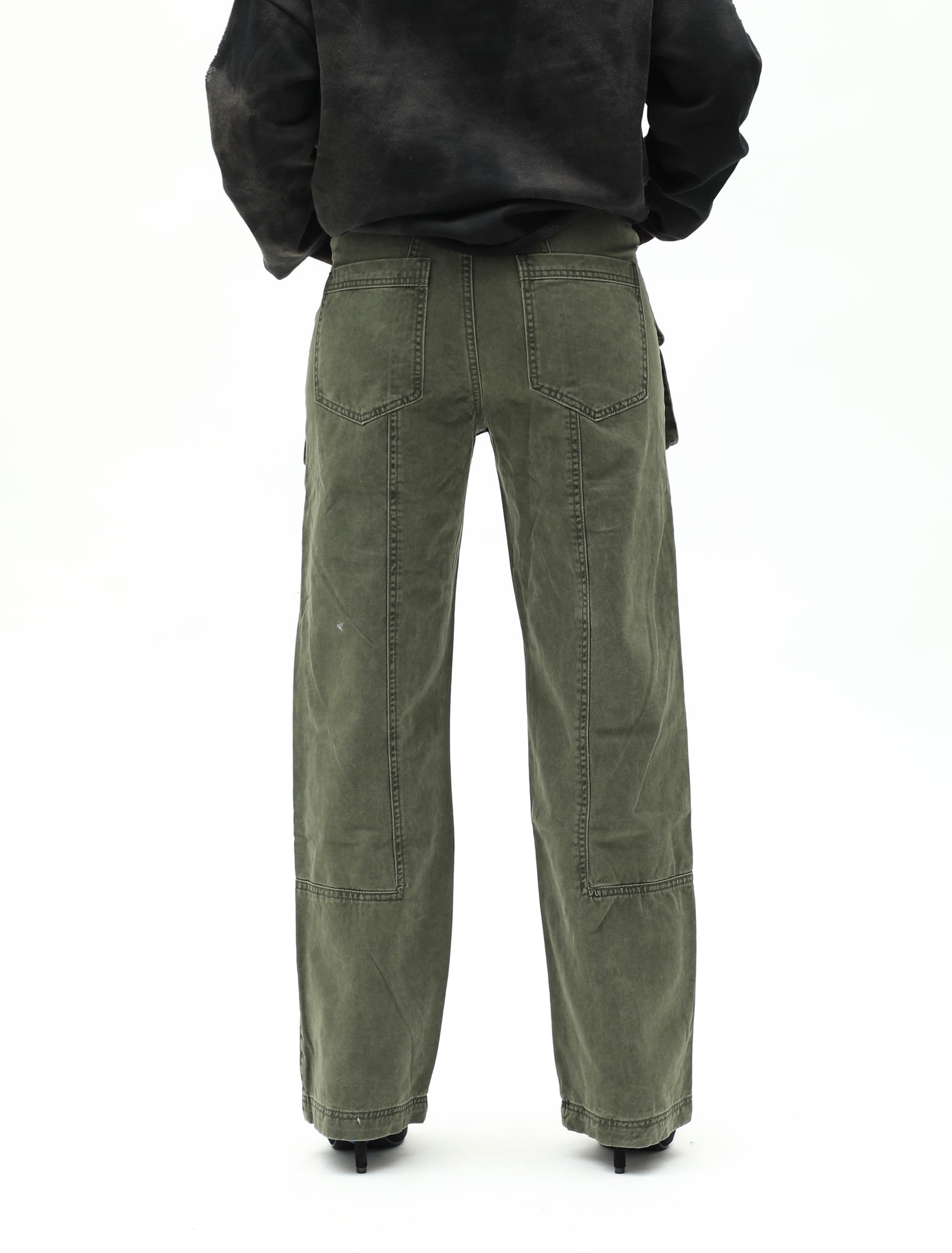 Unisex Green Multi Pocket Pants