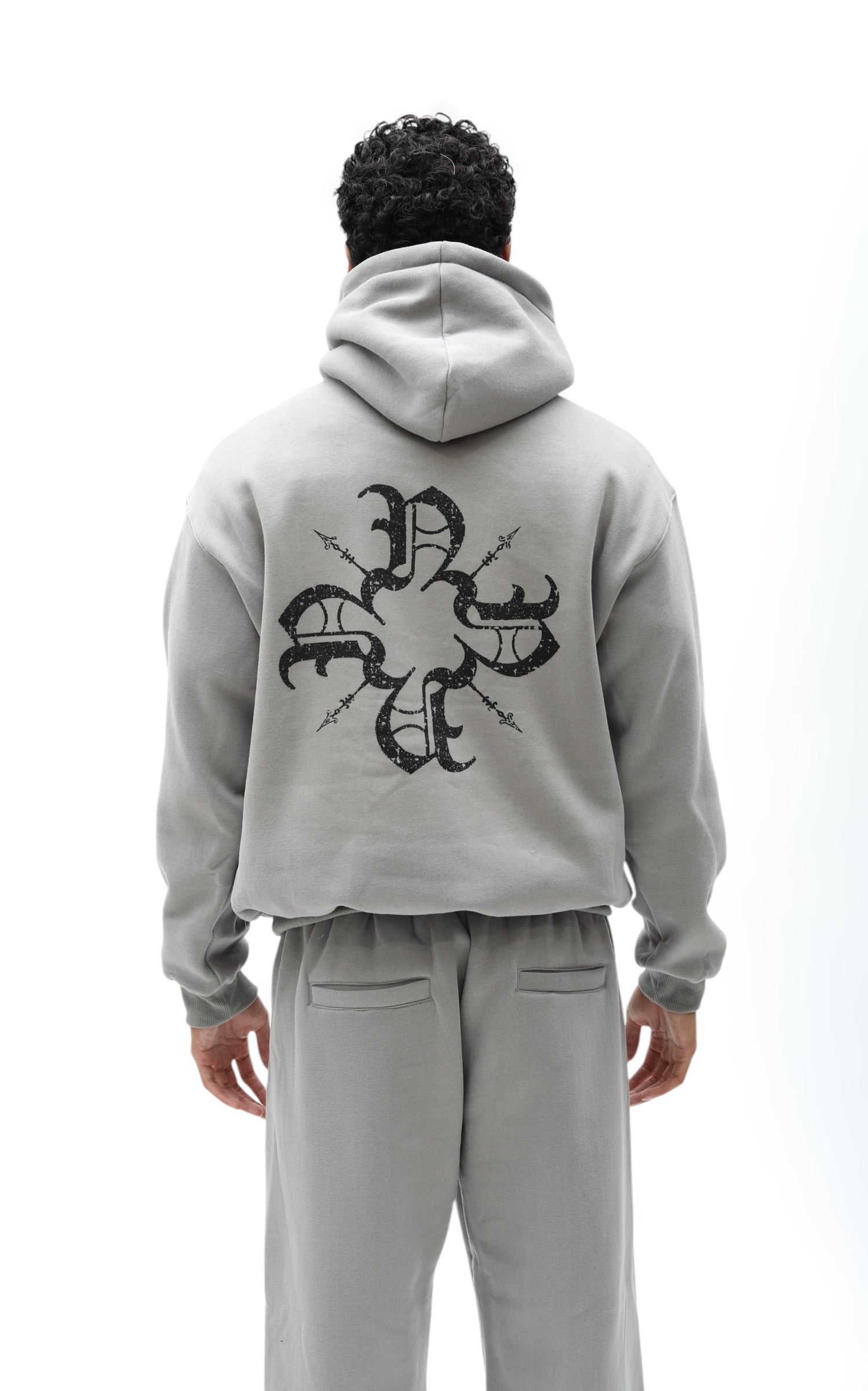 Monogram Essential Hoodie Grey