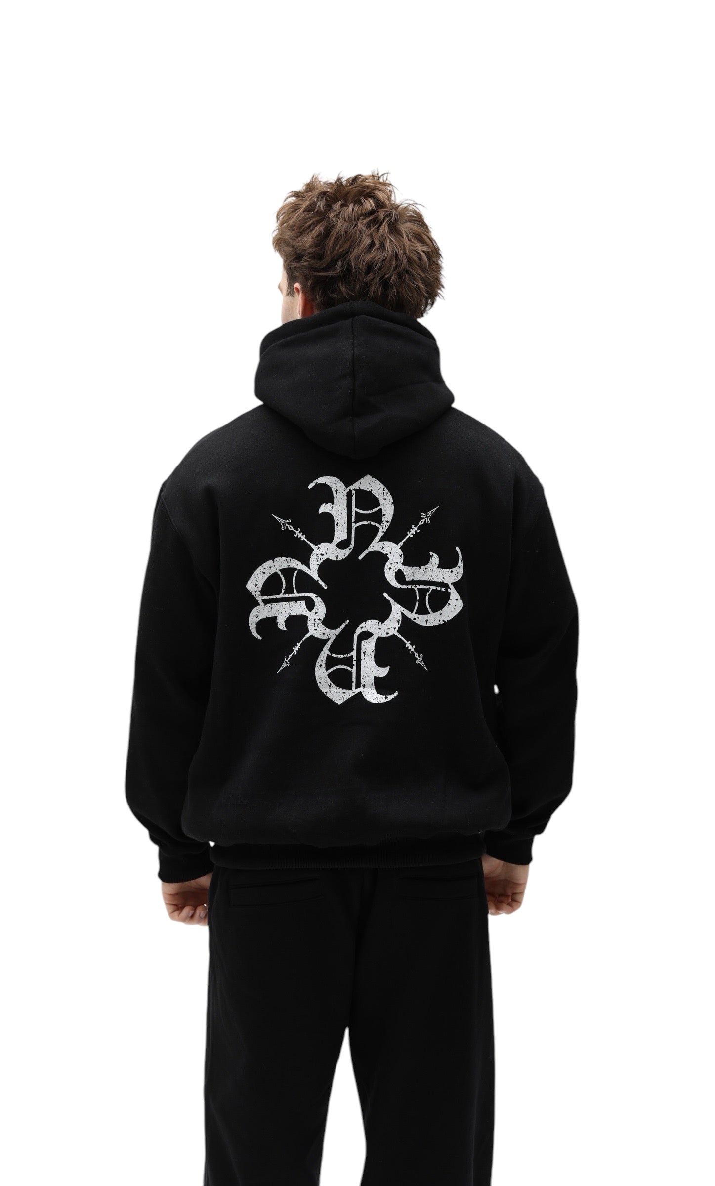 Monogram Essential Hoodie Black