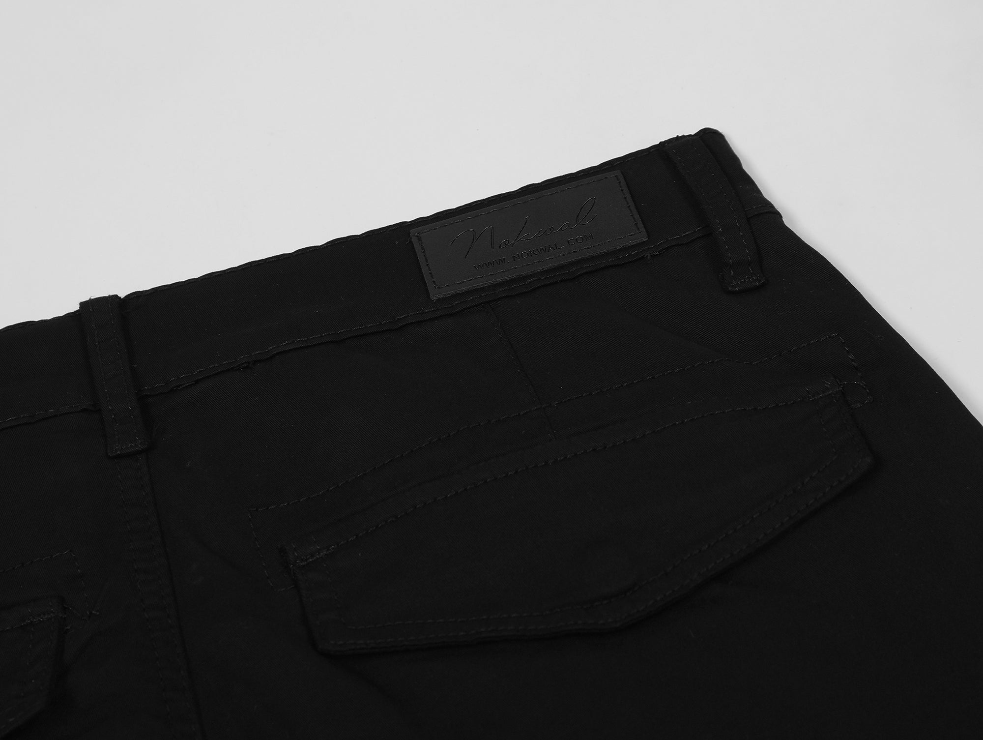 Black Cargo Chinos