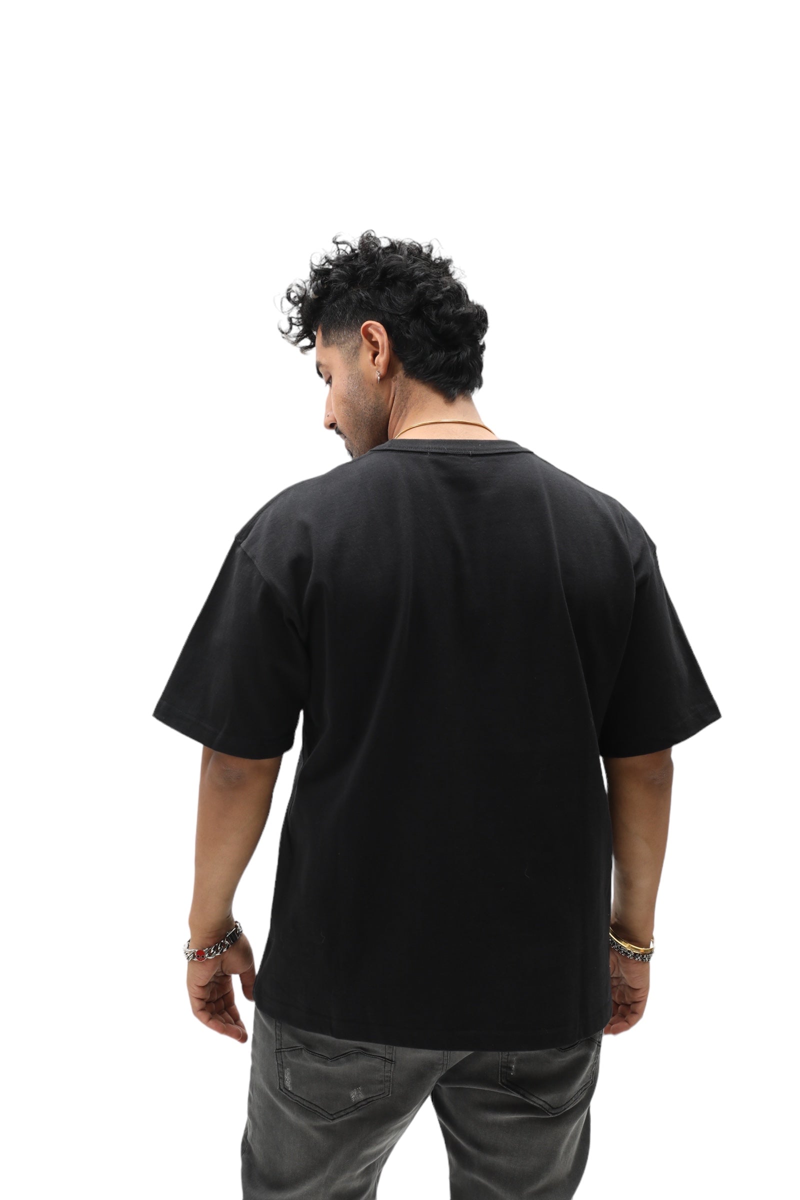 320 Reverse Heavy Cotton T-Shirt - Black