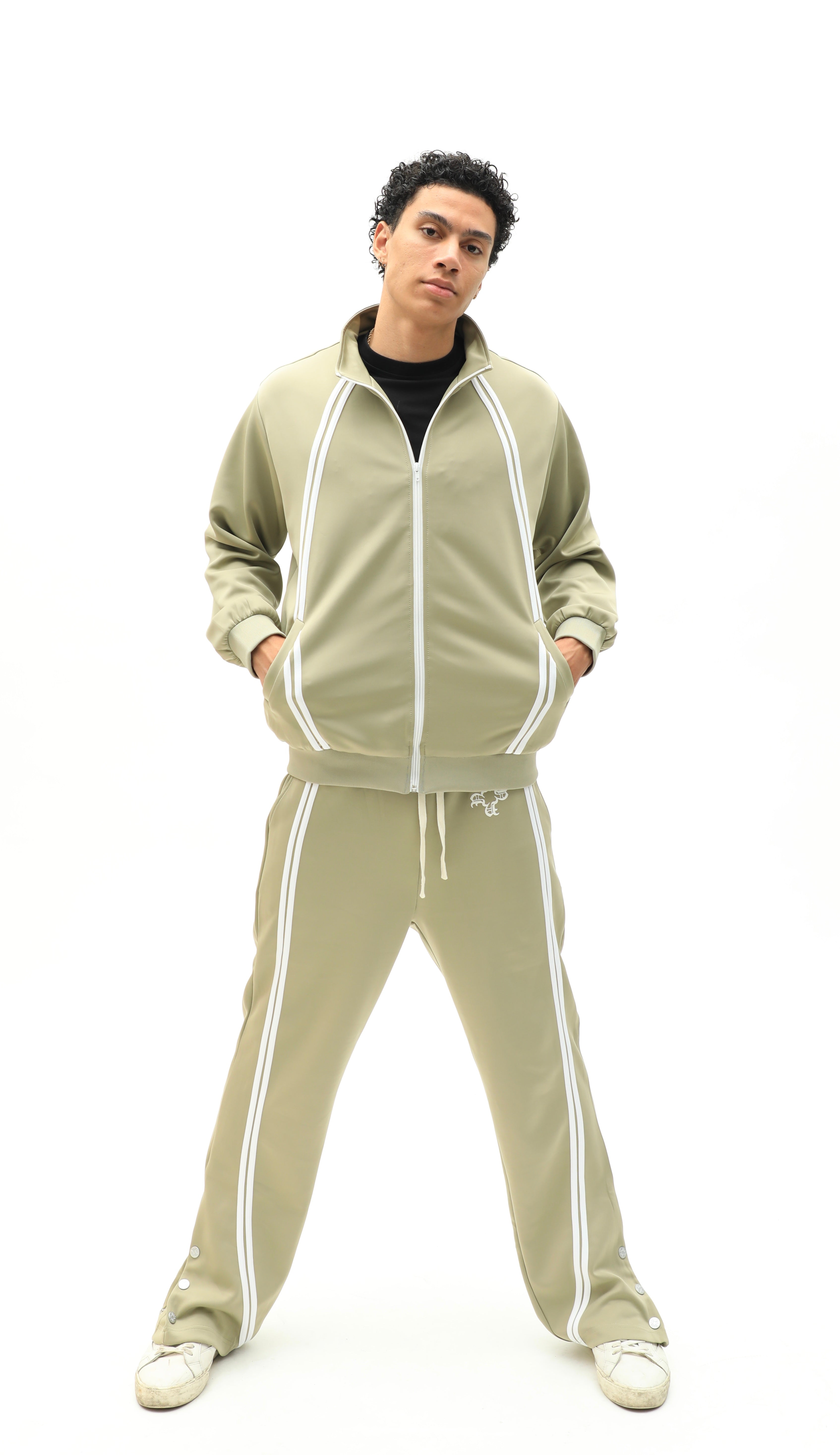 Sports Icon Tracksuit Jacket Beige