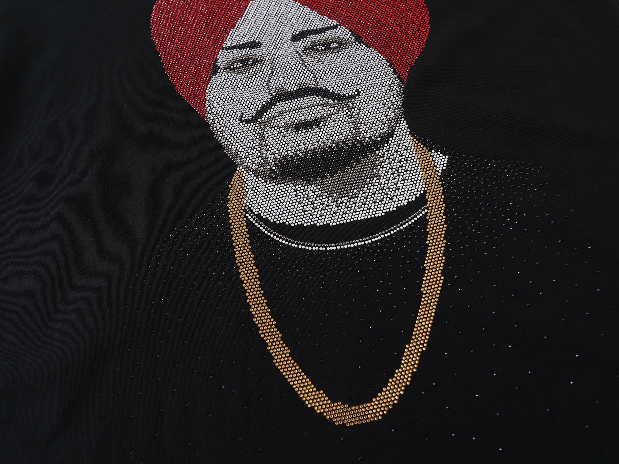 Never Fold Never Back Down Rhinestone Sidhu Moosewala T-Shirt