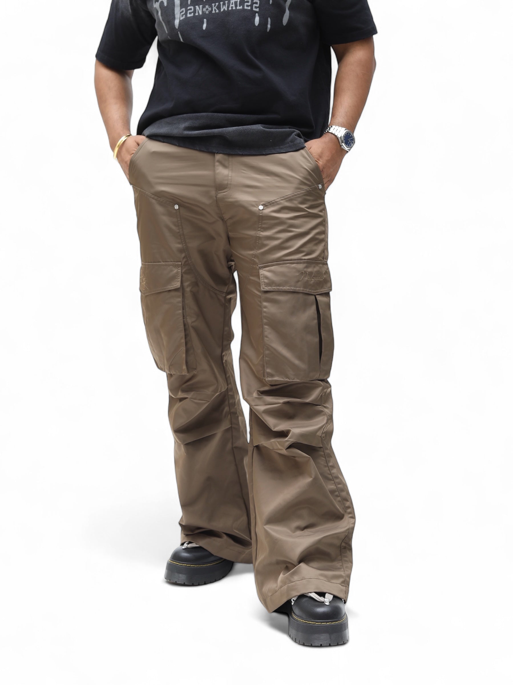 Moss Cargo Flare Pants