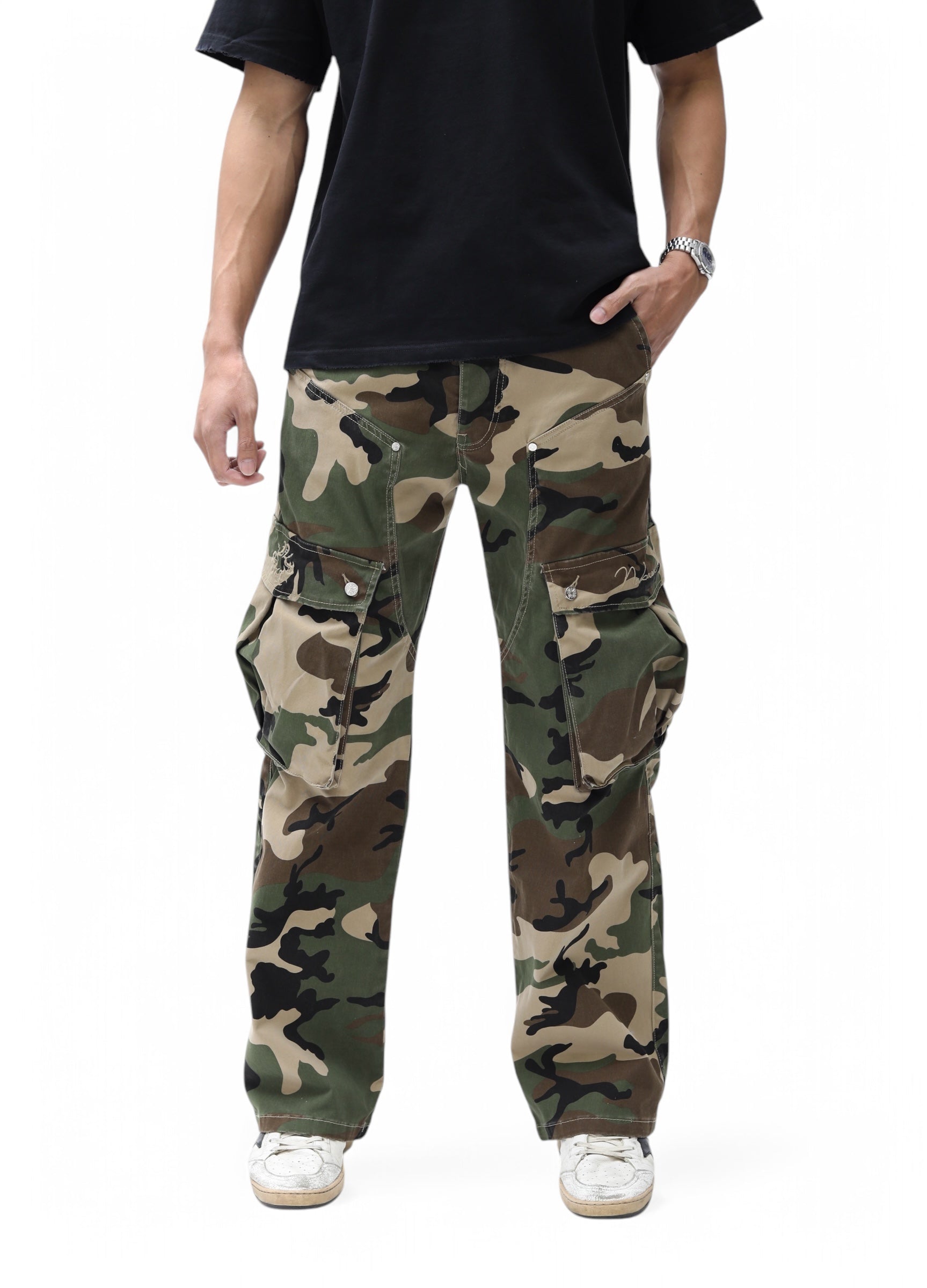 Elevated Camo Print Cargo Pants