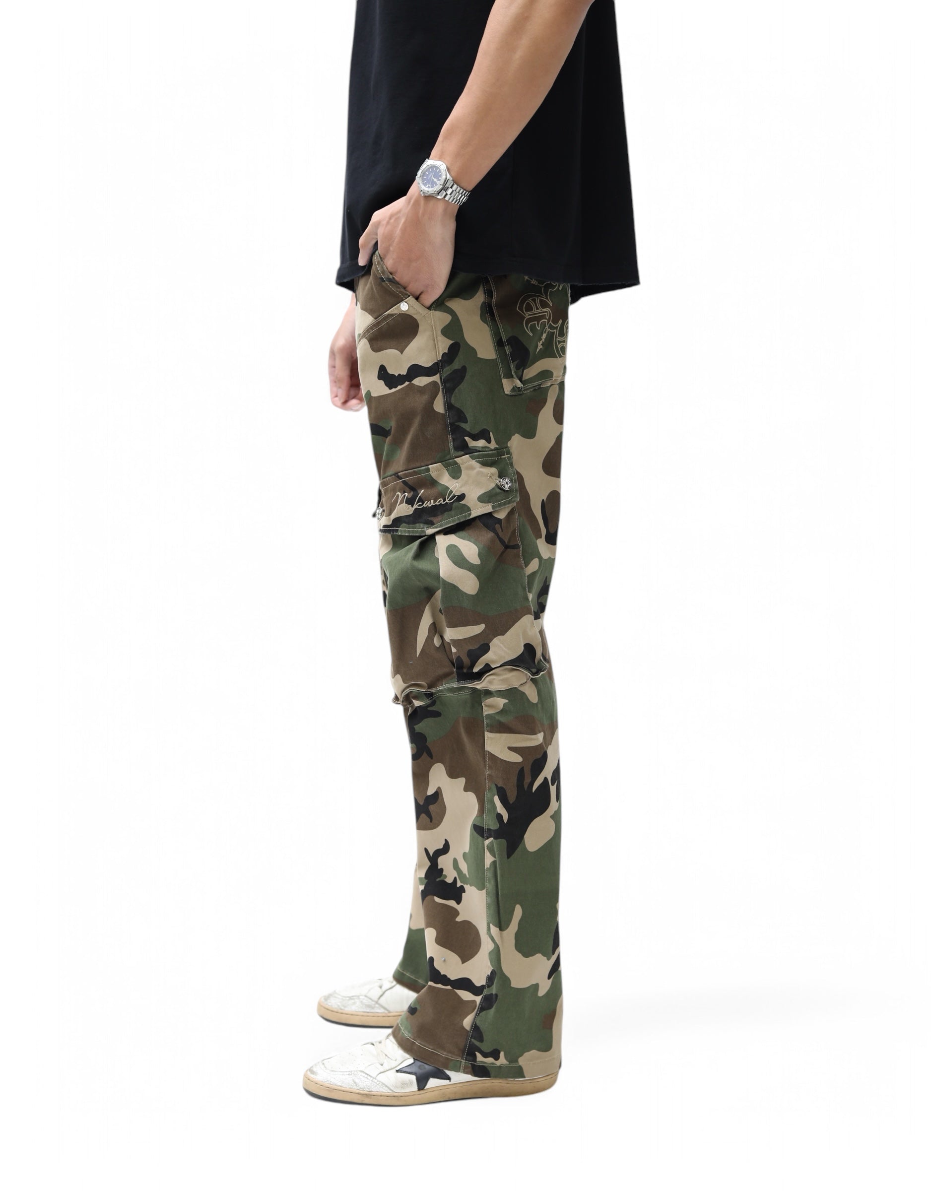 Elevated Camo Print Cargo Pants