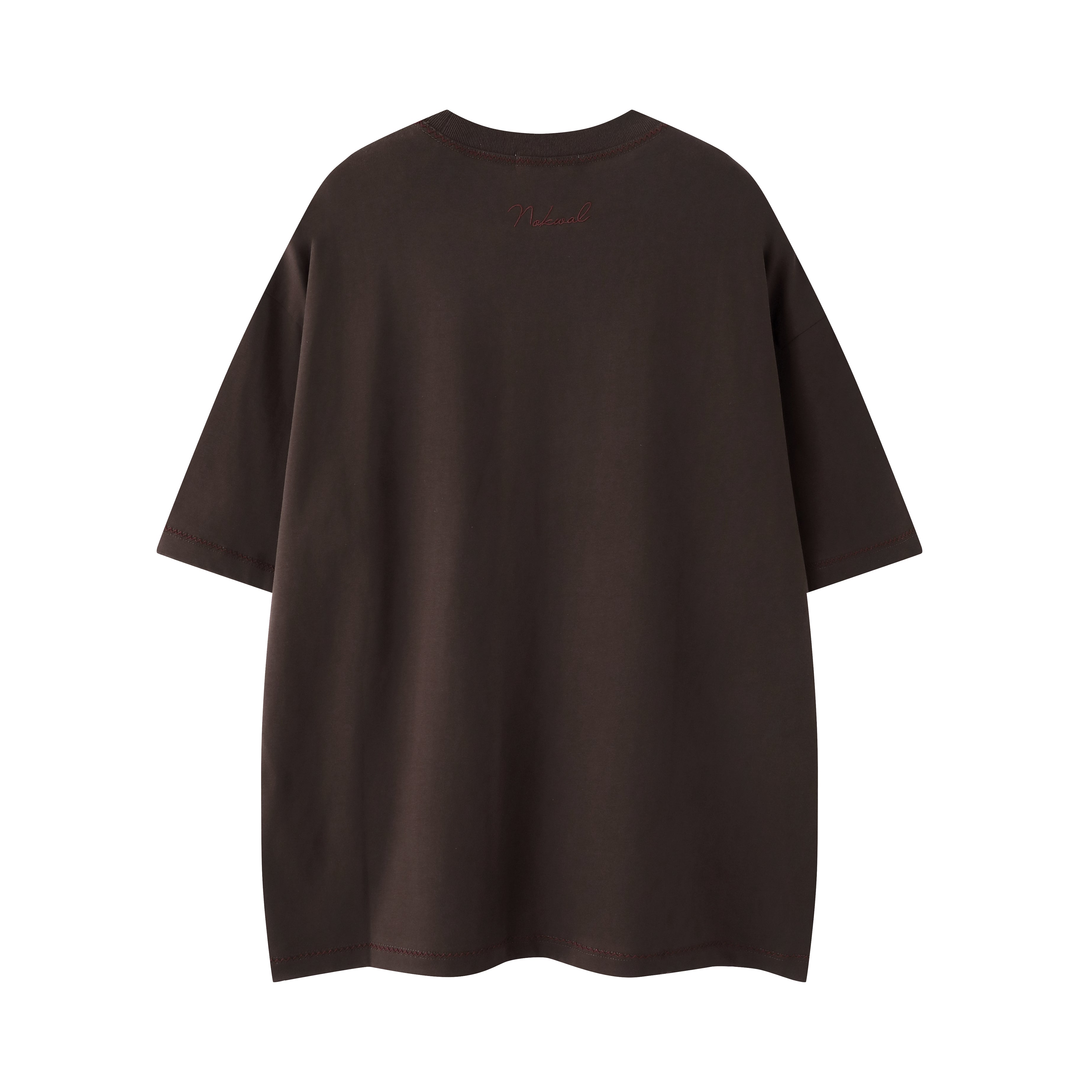 Embroidered Monogram Heritage Tee Brown