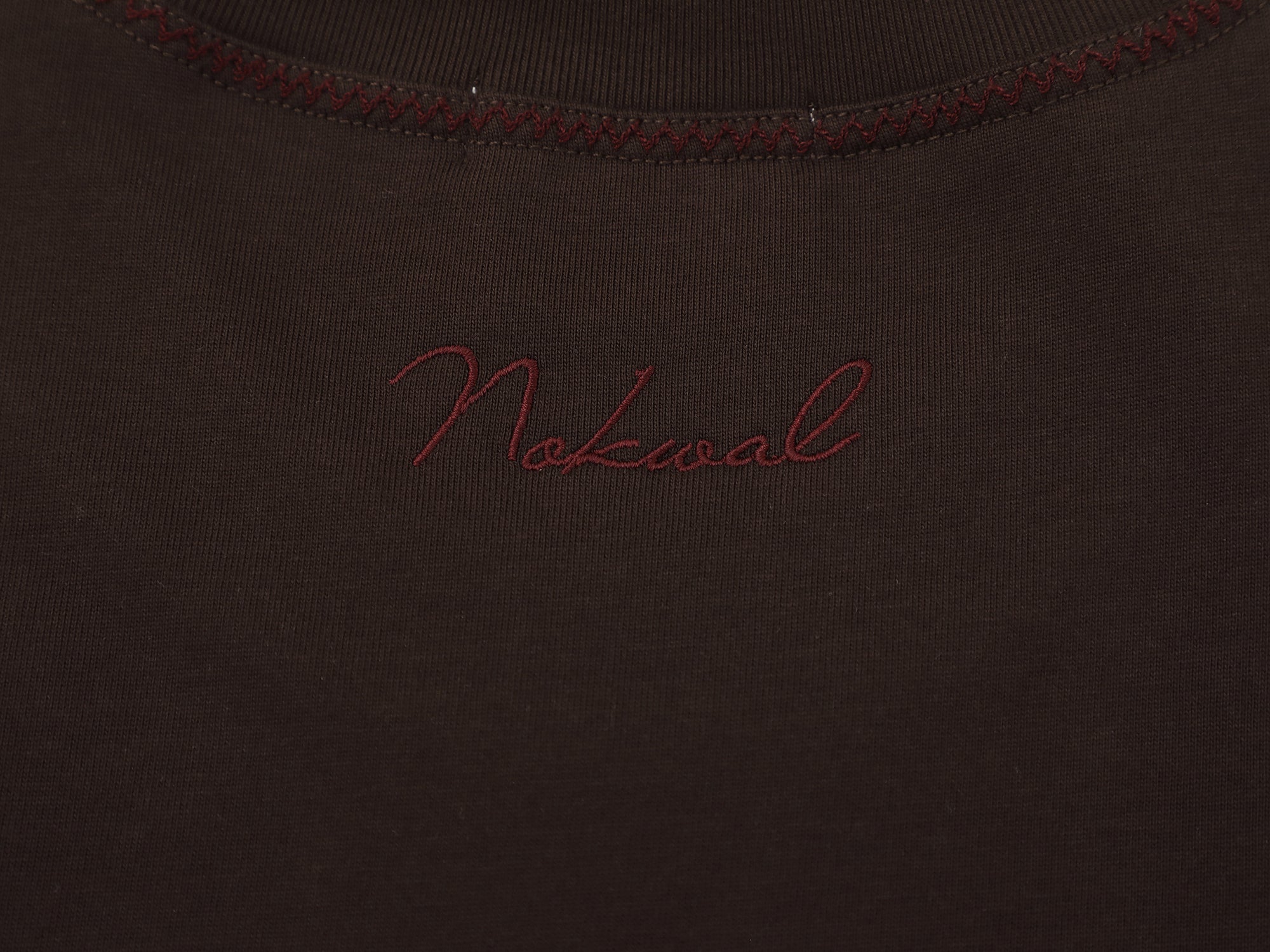 Embroidered Monogram Heritage Tee Brown