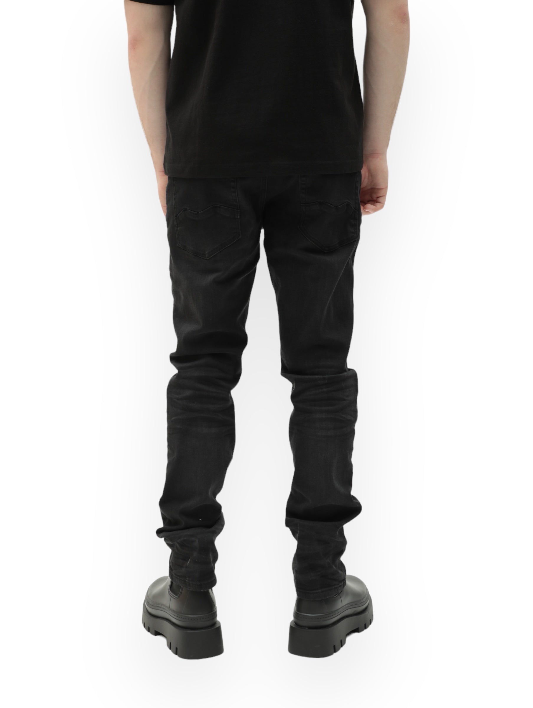 Ultra Stretch Skinny Faded Black Denim