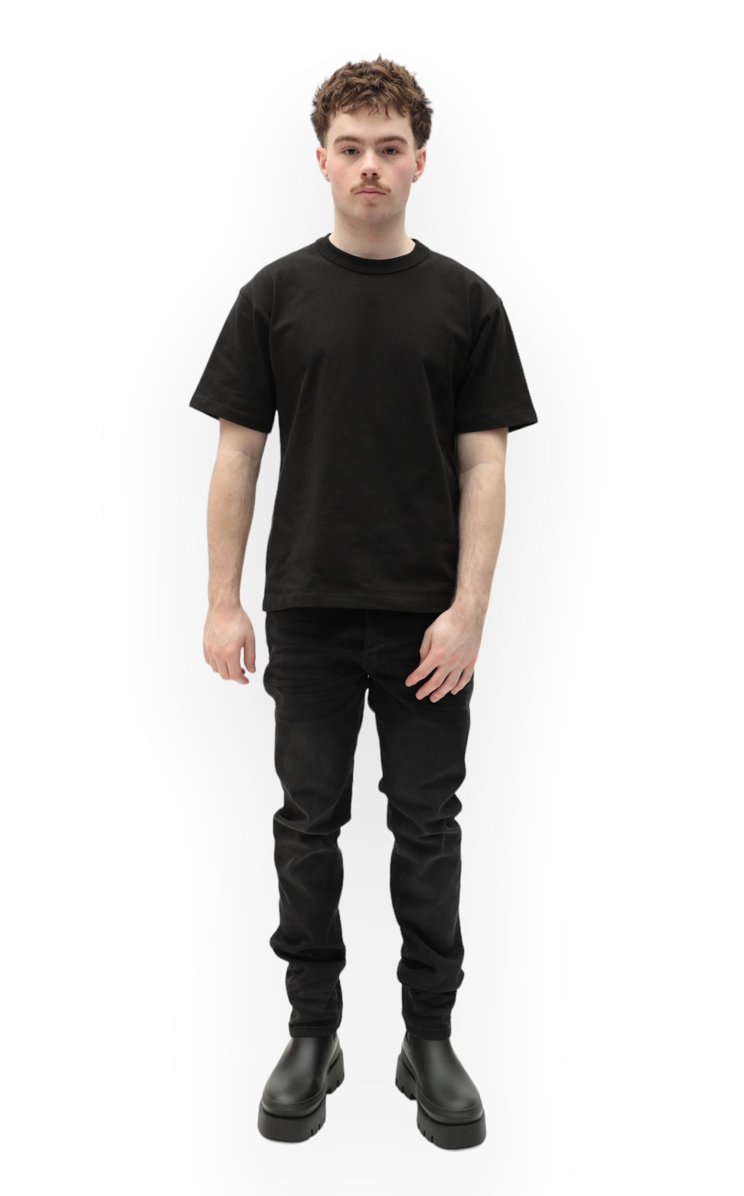 Ultra Stretch Skinny Faded Black Denim