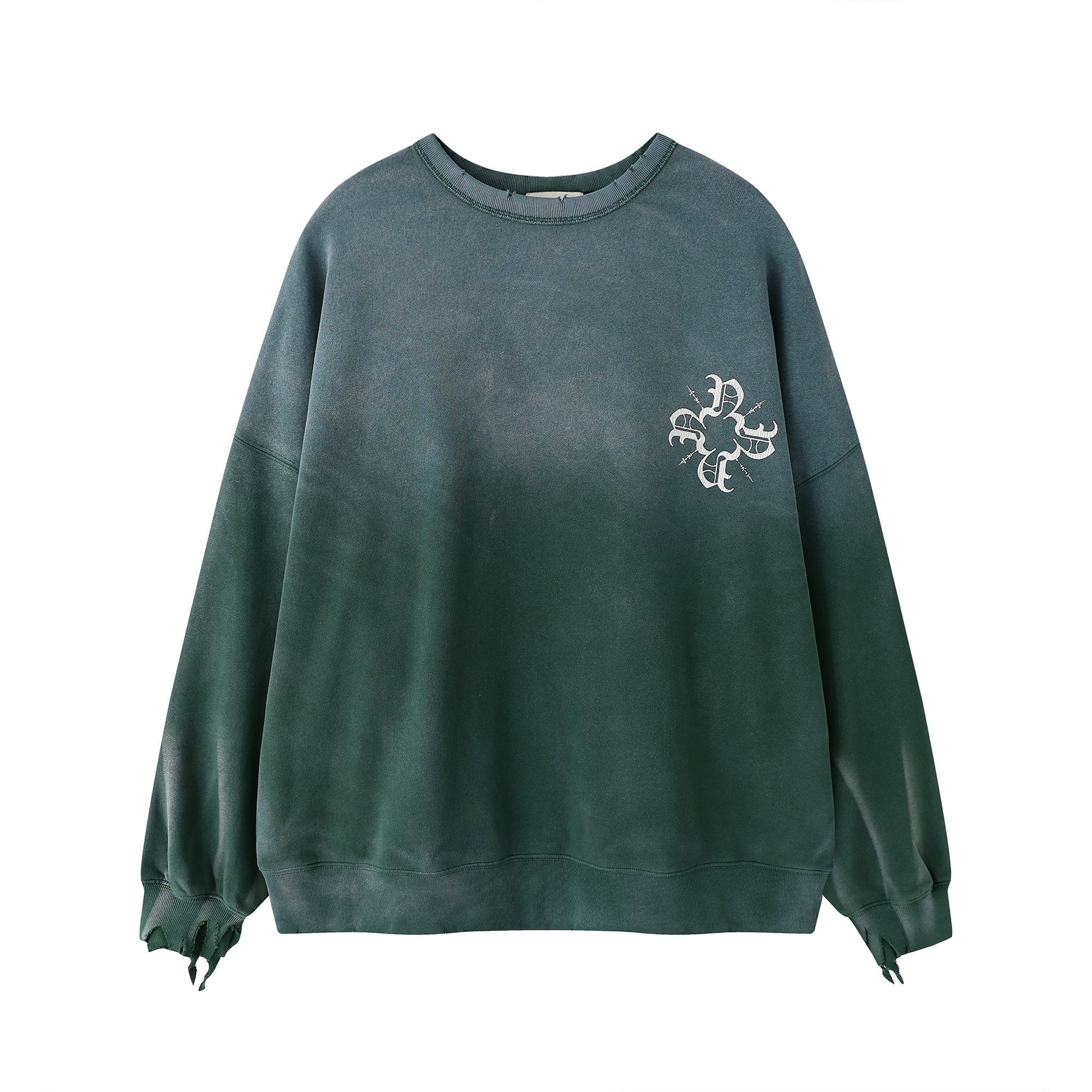 Emerald Monogram Crewneck