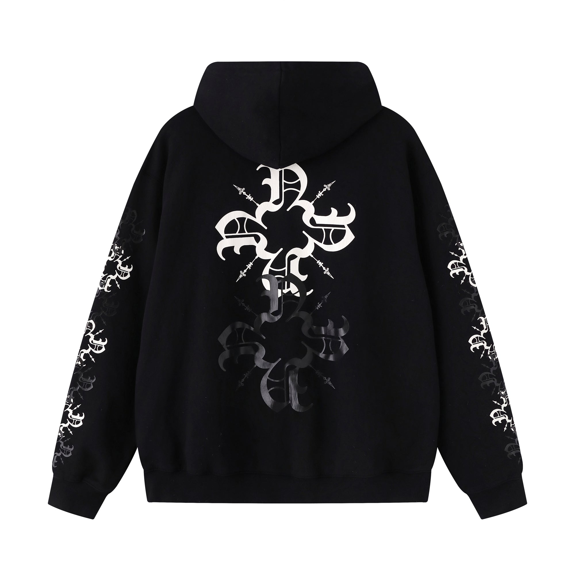 Inner Locking Monogram Hoodie - Black