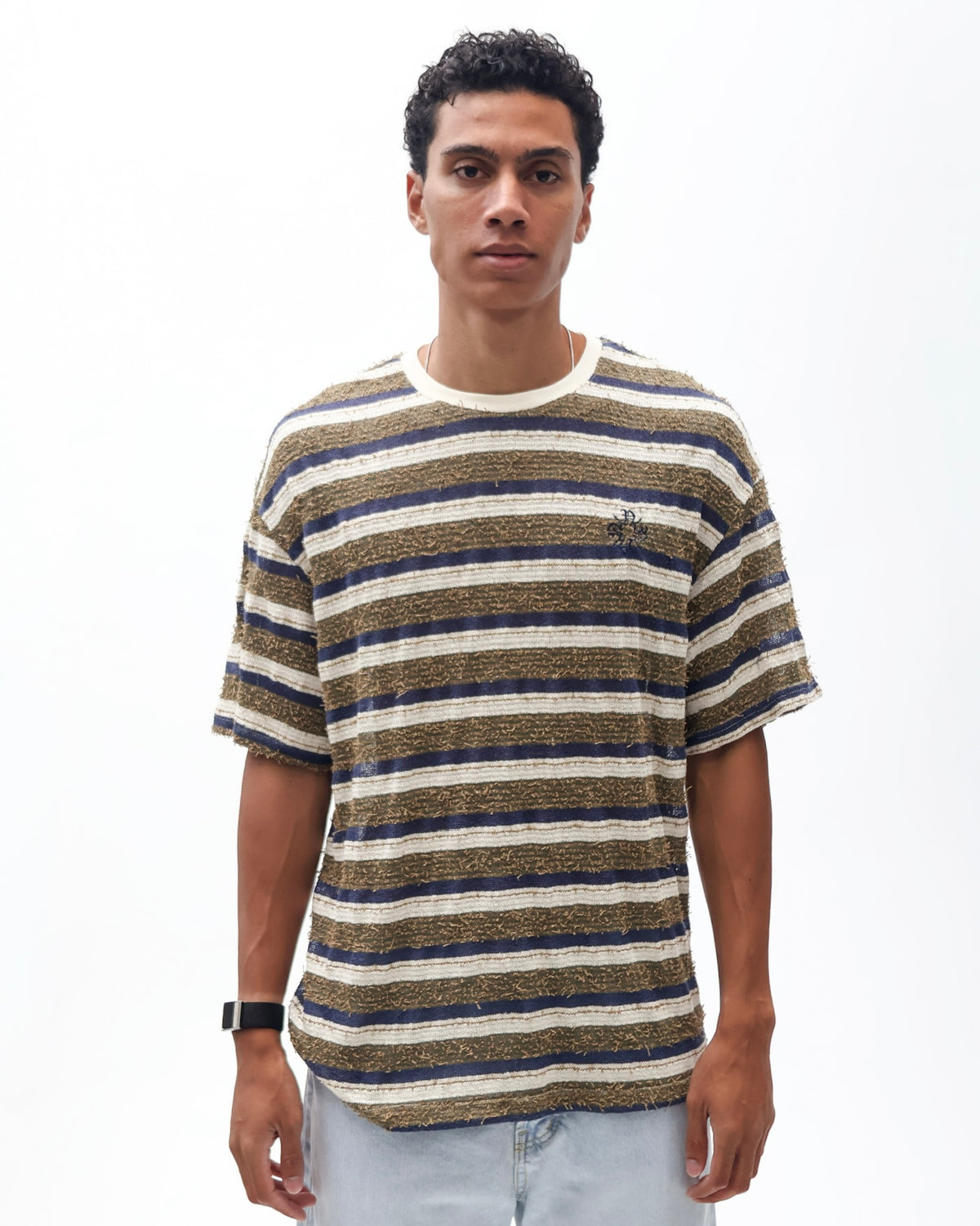 Vintage Stripe Loose Thread Tee