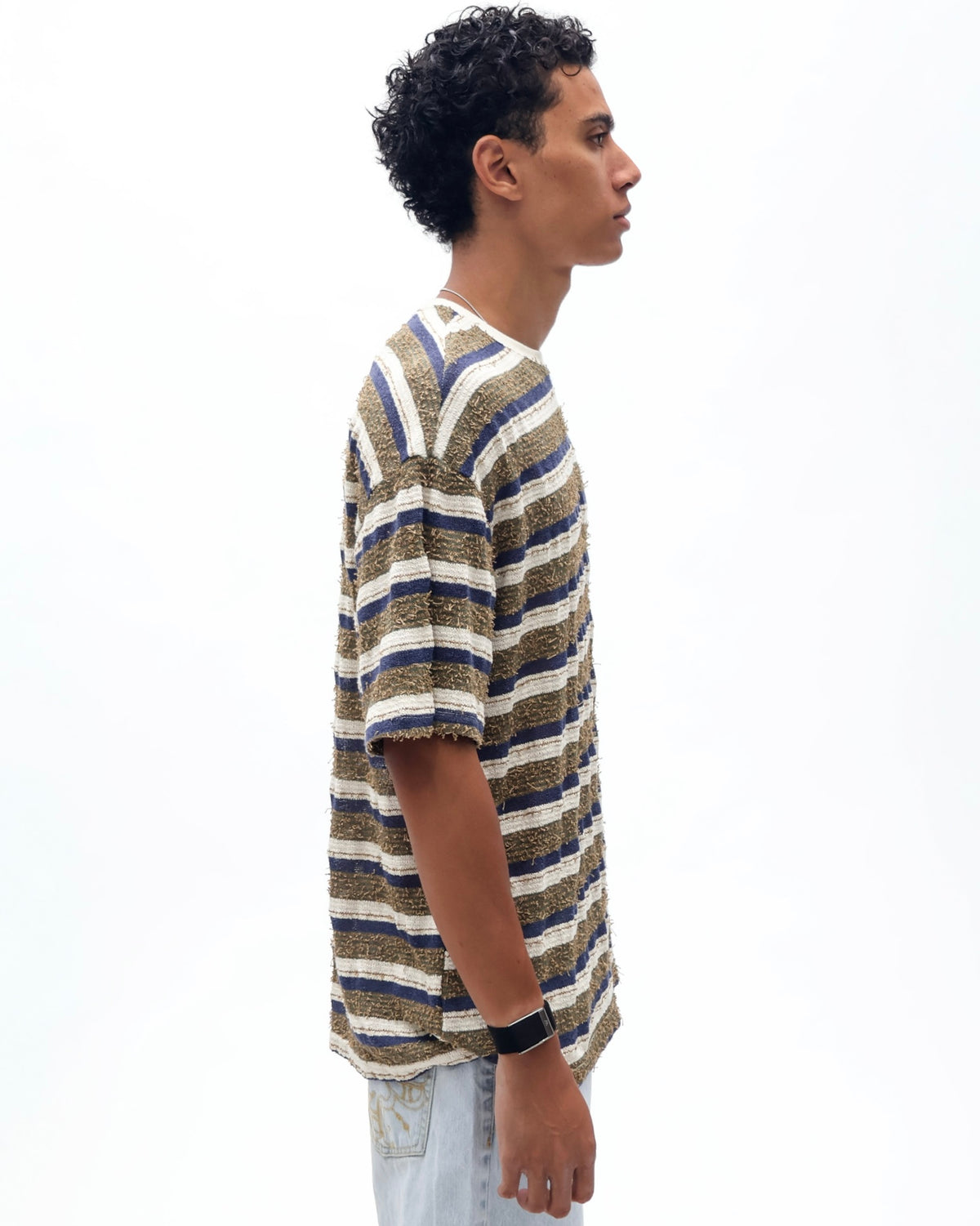 Vintage Stripe Loose Thread Tee