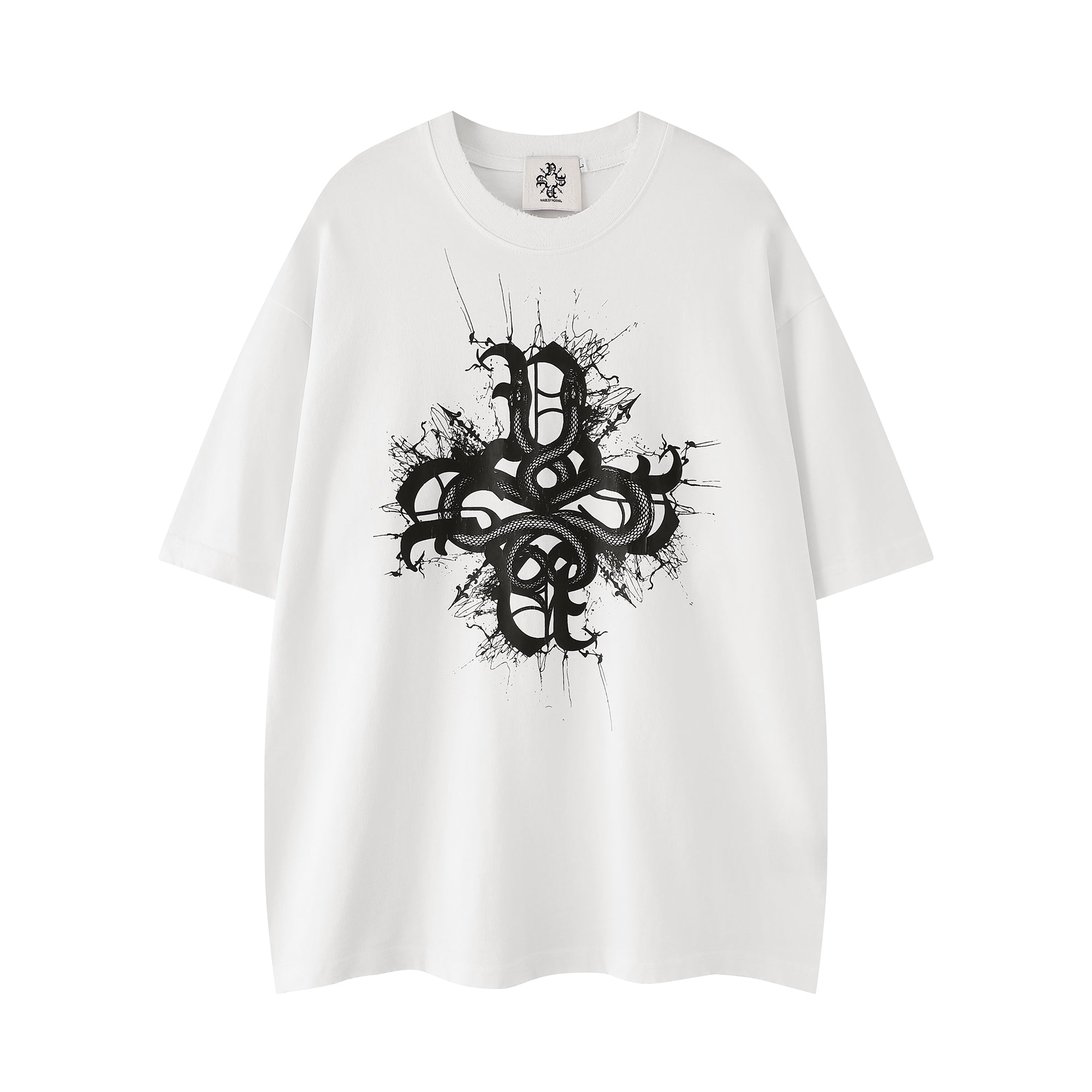 Dual Snake Tee -White