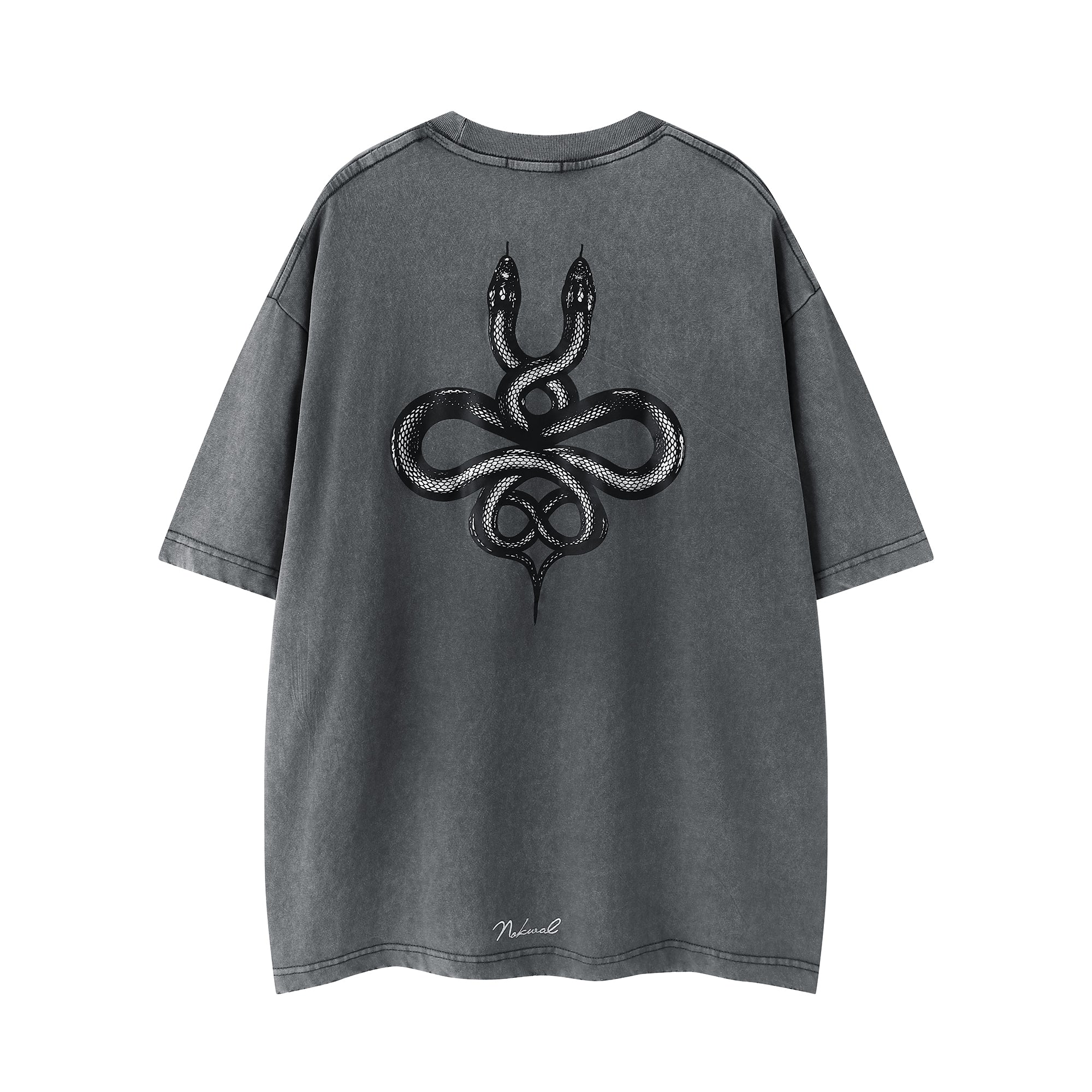 Dual Snake Tee -Grey