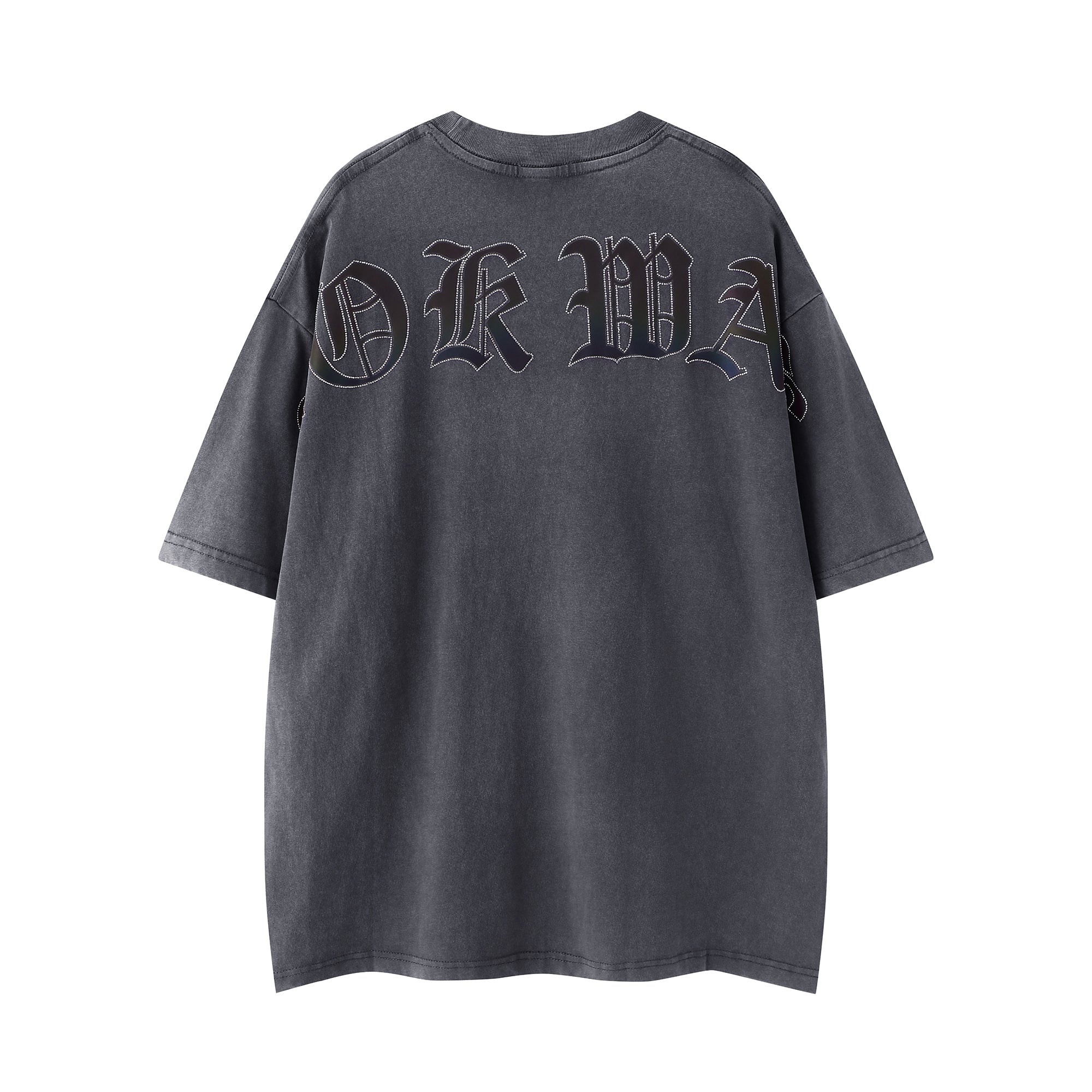 Oversized Damaged Soul Tee -Grey