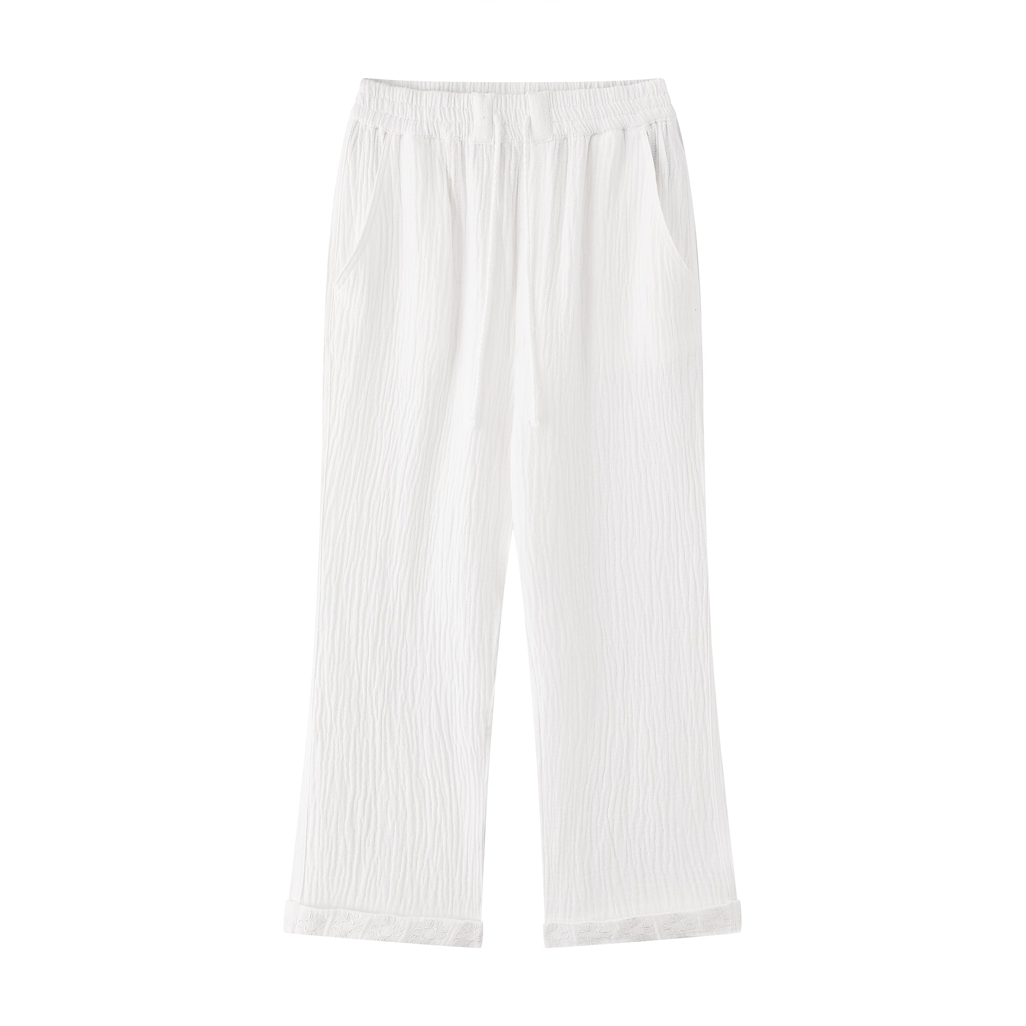 Flow Texture Pants- White