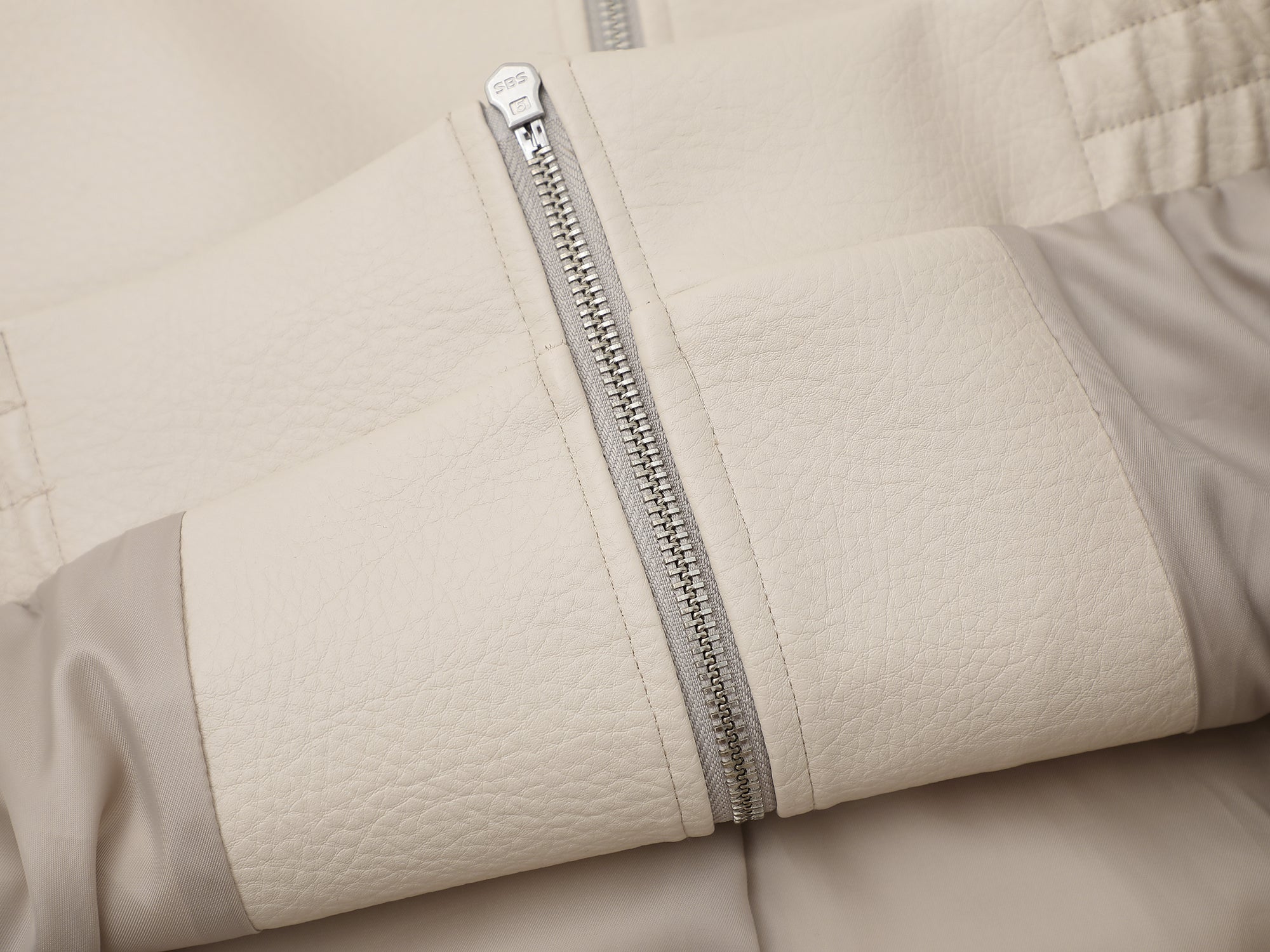 Artisan Leather Jacket- Cream