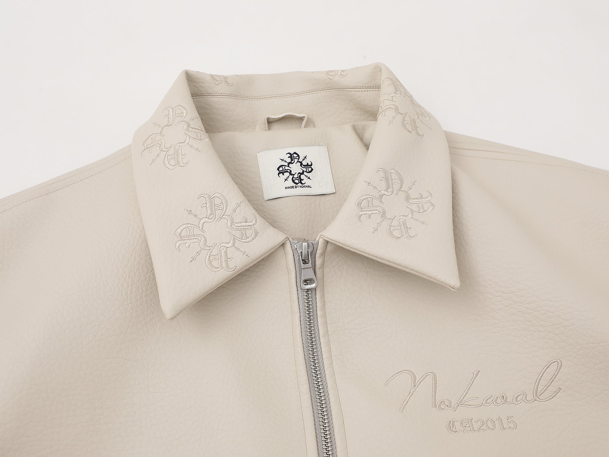 Artisan Leather Jacket- Cream