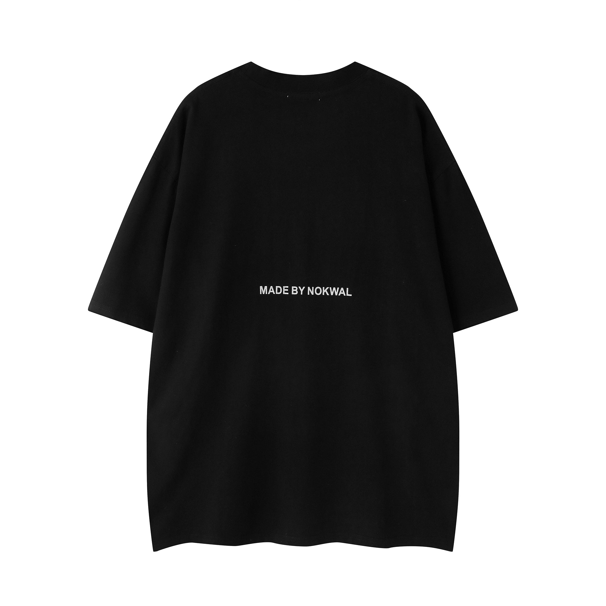 Rhinestone Arch Logo Tee -Jet Black