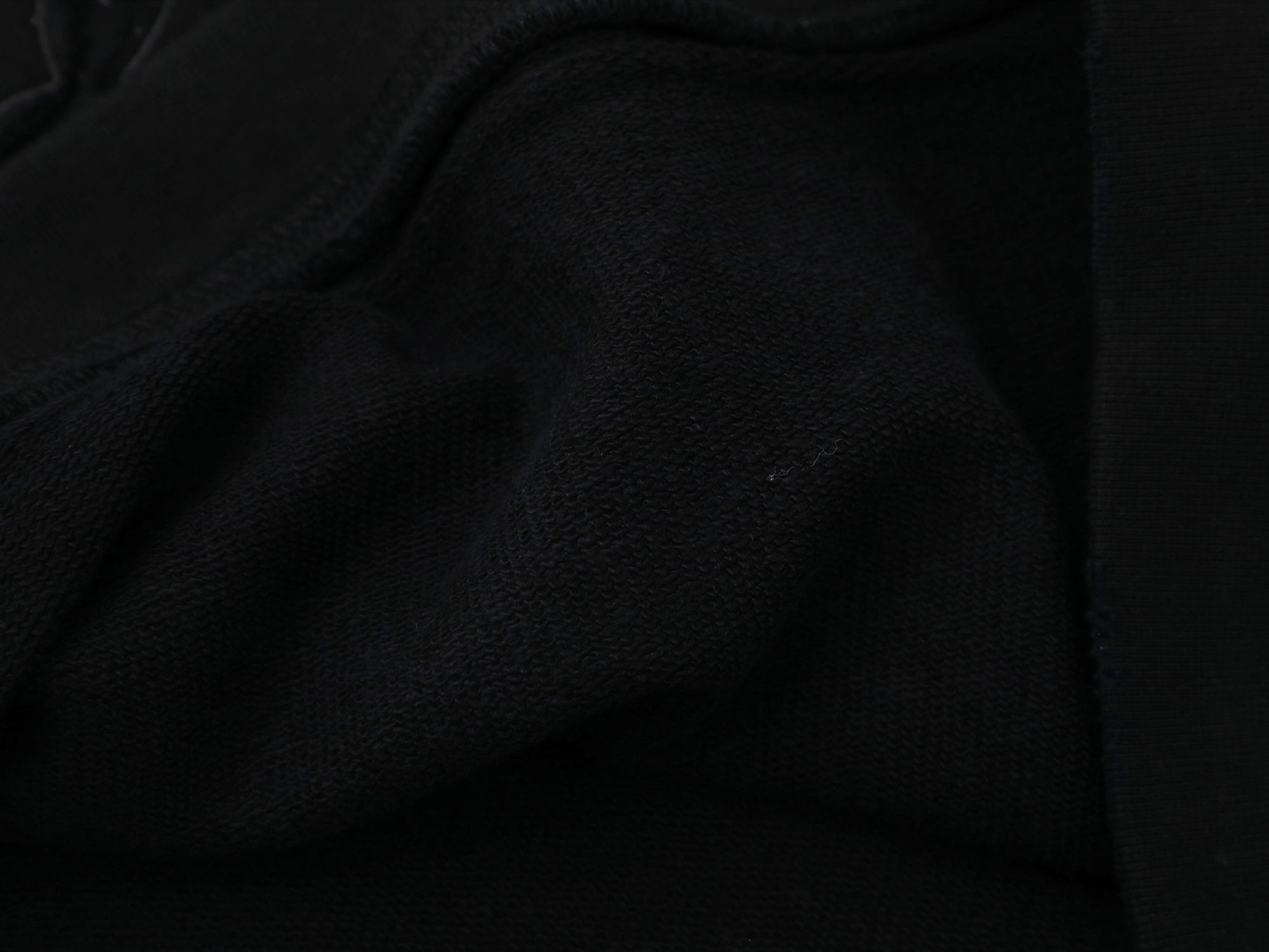 Cropped Rhinestone Drill Hoodie - Black