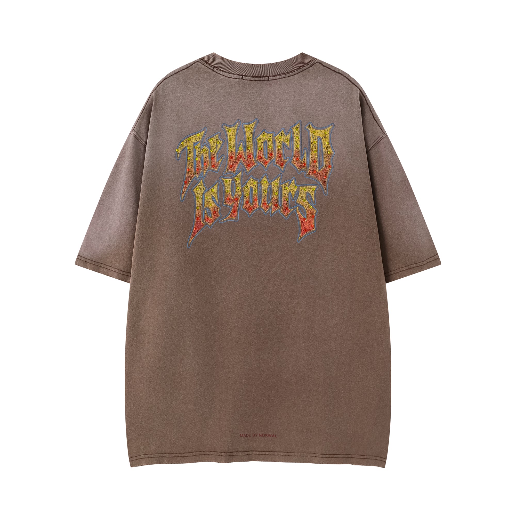 The World is Yours Tee- Brown