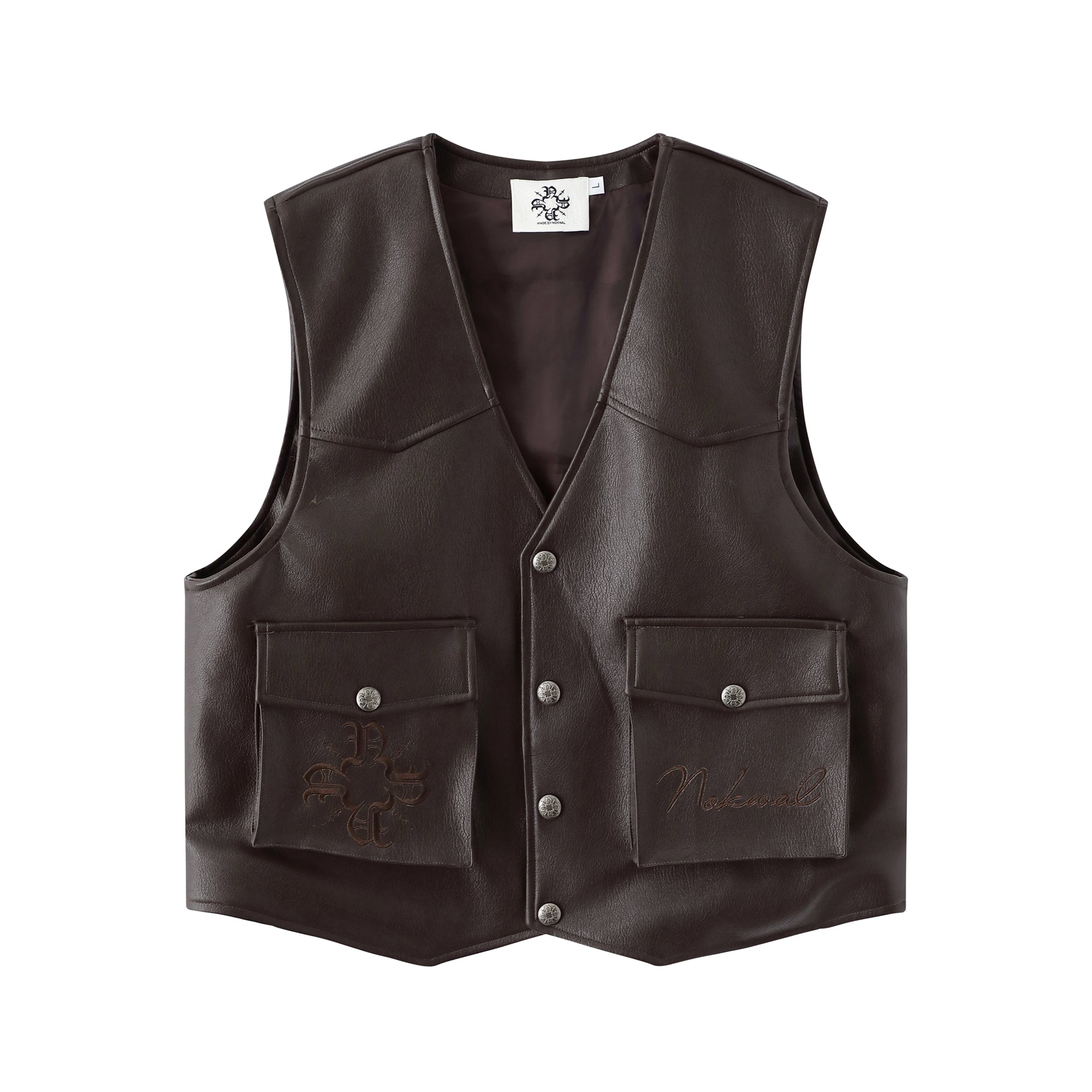 Leather Vest – Brown