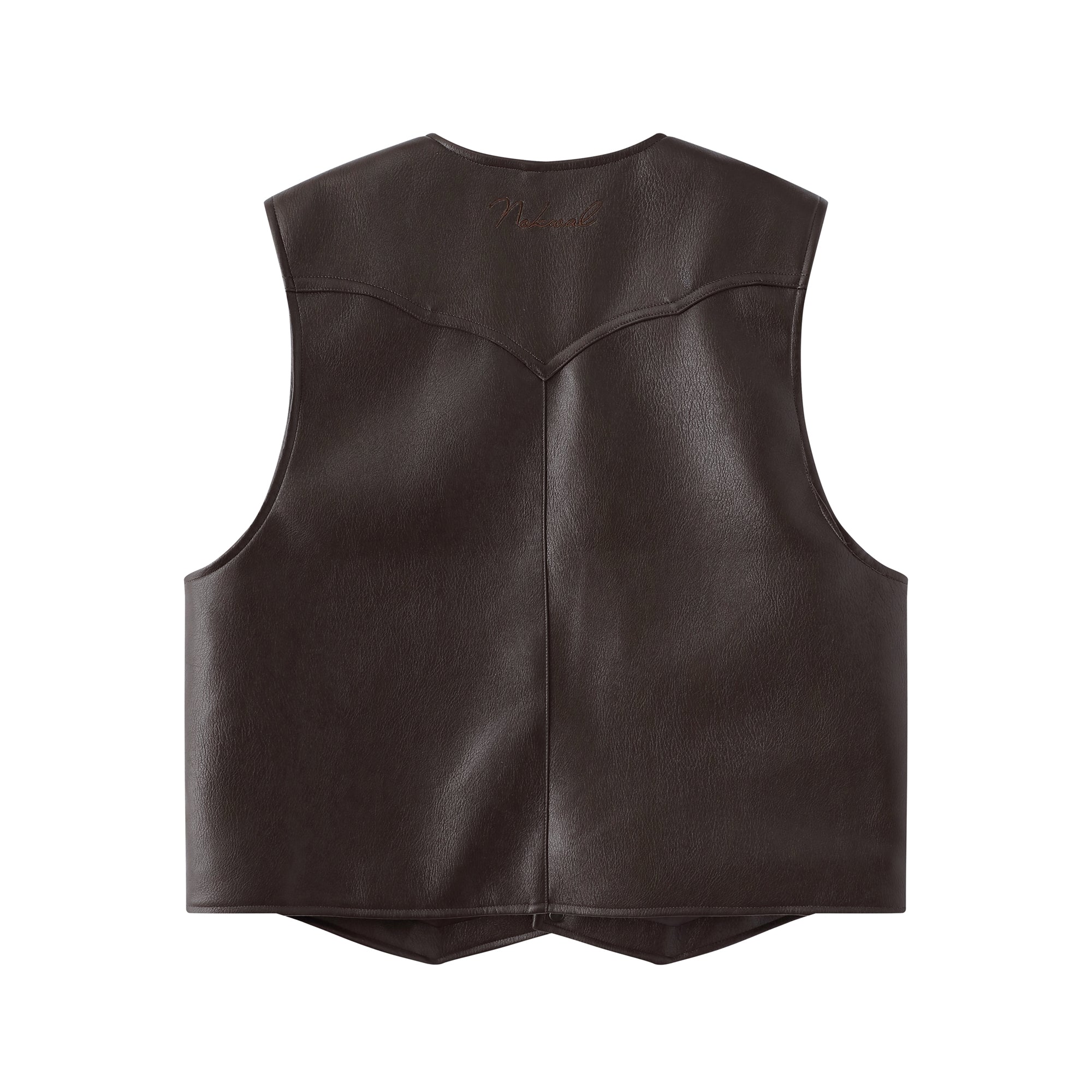 Leather Vest – Brown
