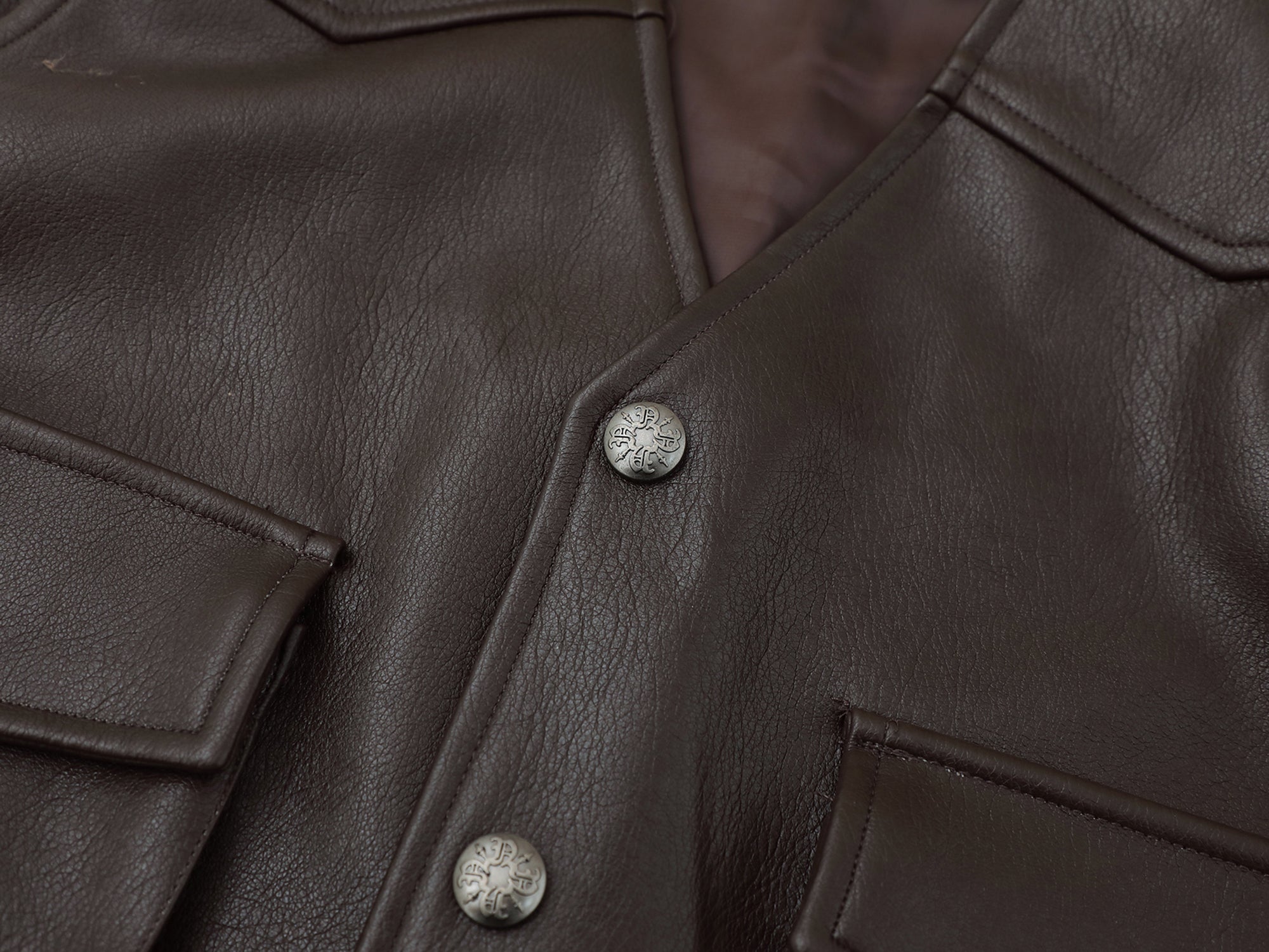 Leather Vest – Brown