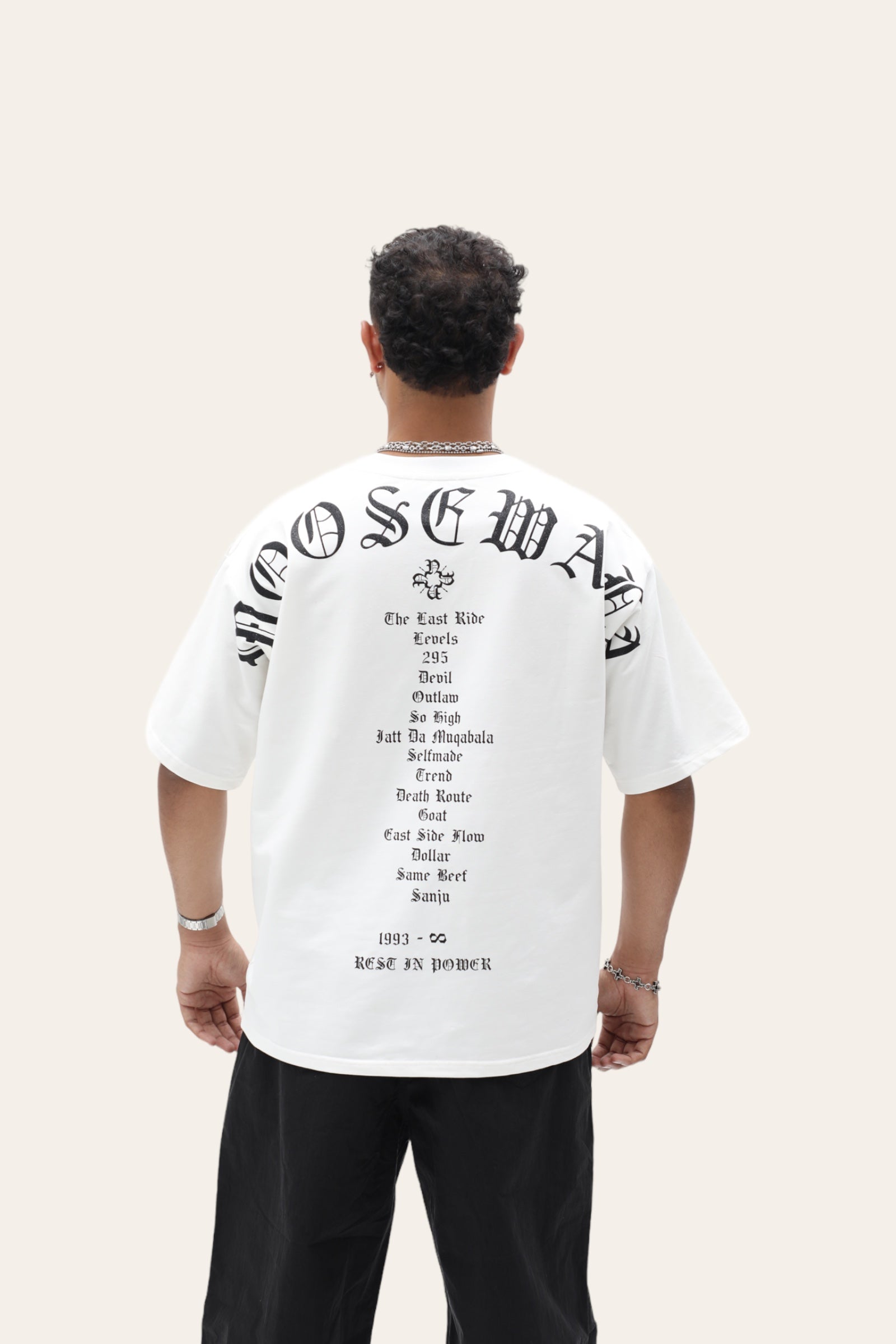 King Of Hearts Sidhu Moosewala T Shirt - White