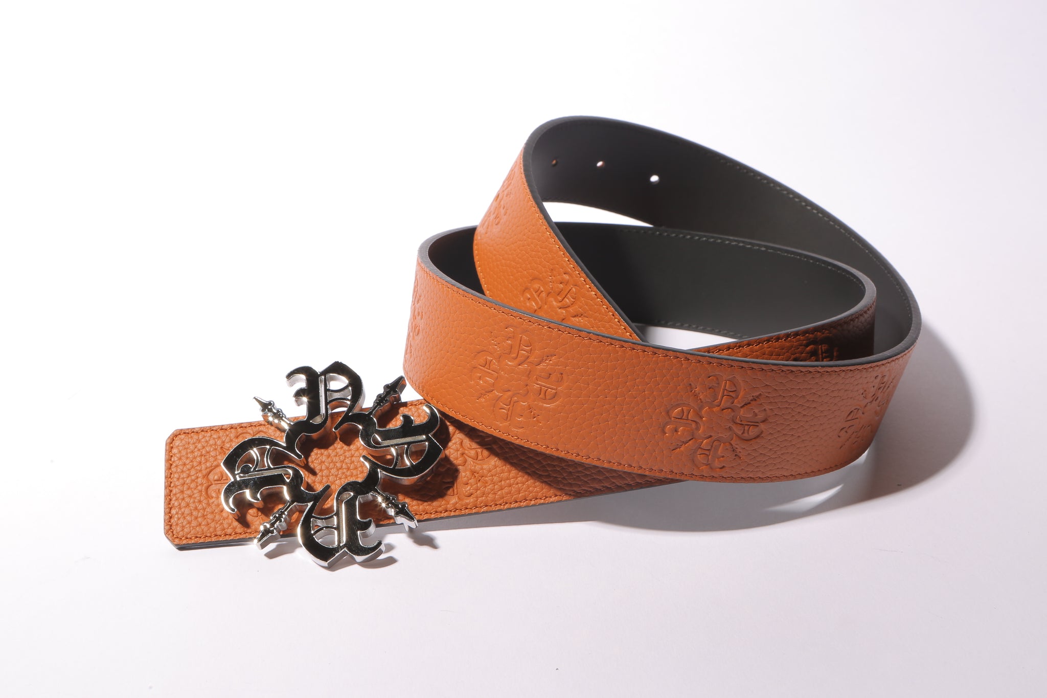 Orange Monogram 40MM Leather Belt