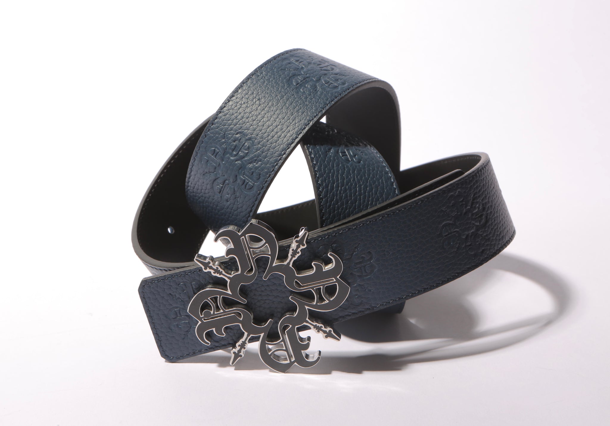 Blue Monogram 40MM Leather Belt