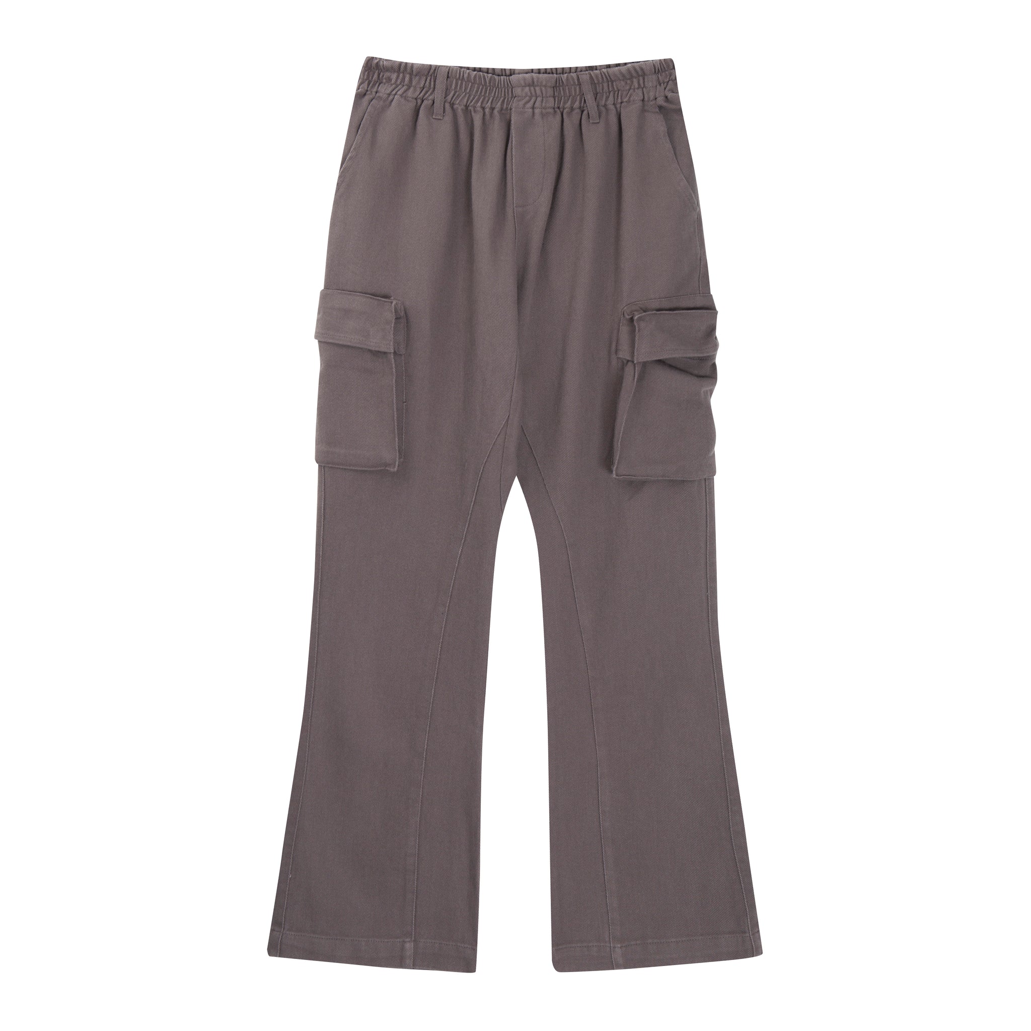 Cargo Flare Pants - Grey