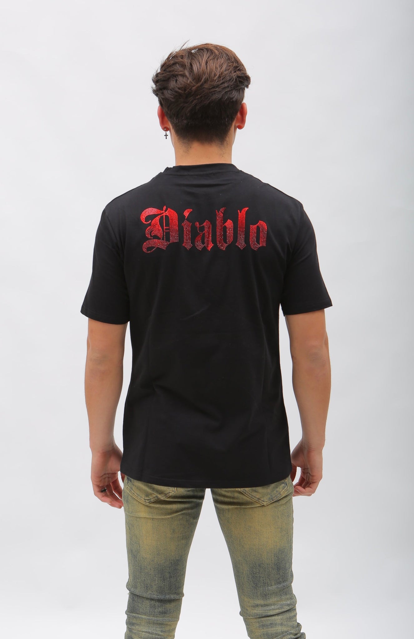 Black Diablo T Shirt W/Red Nokwal Signature